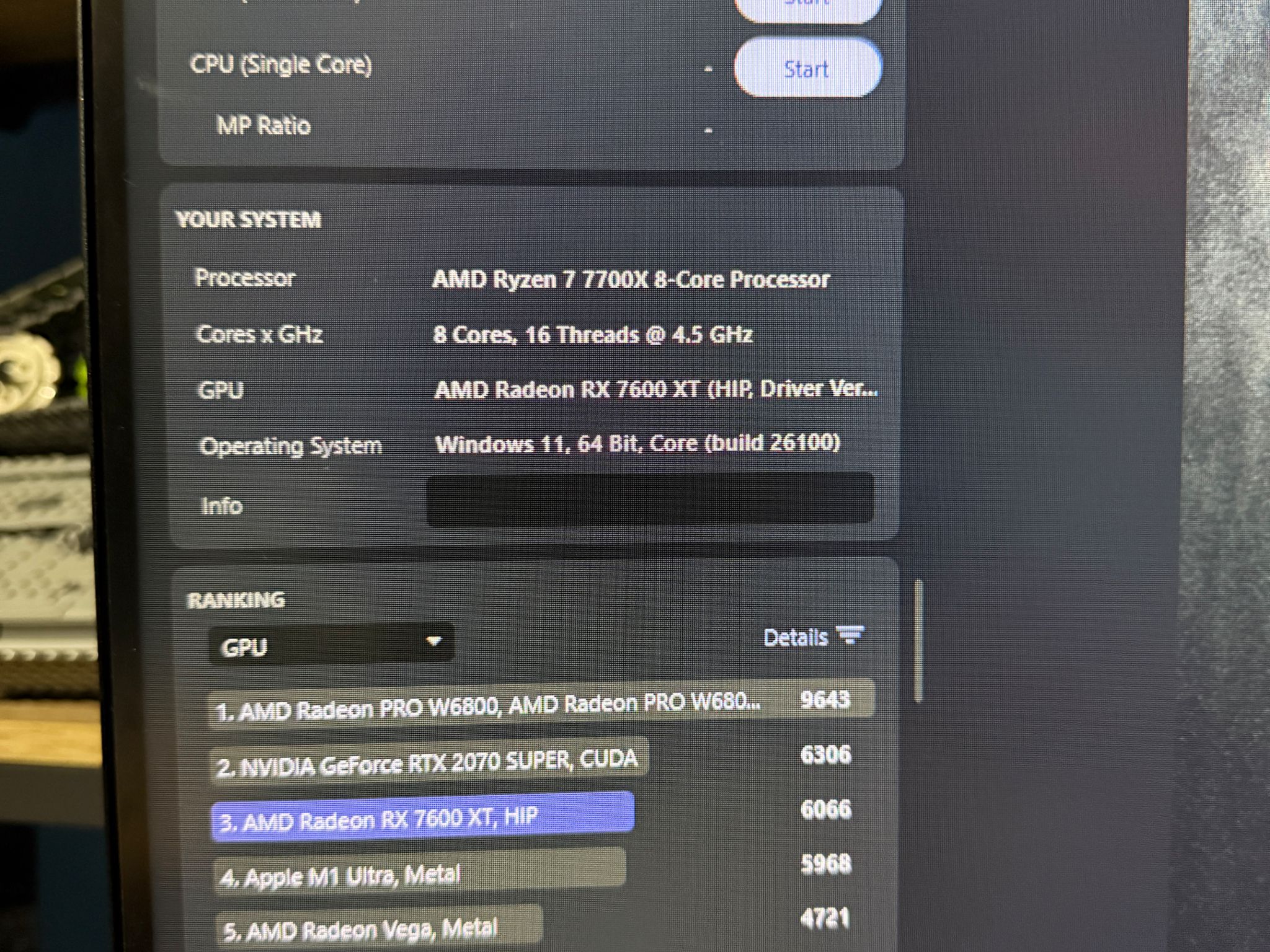 AMD Radeon RX 7600XT 16GB