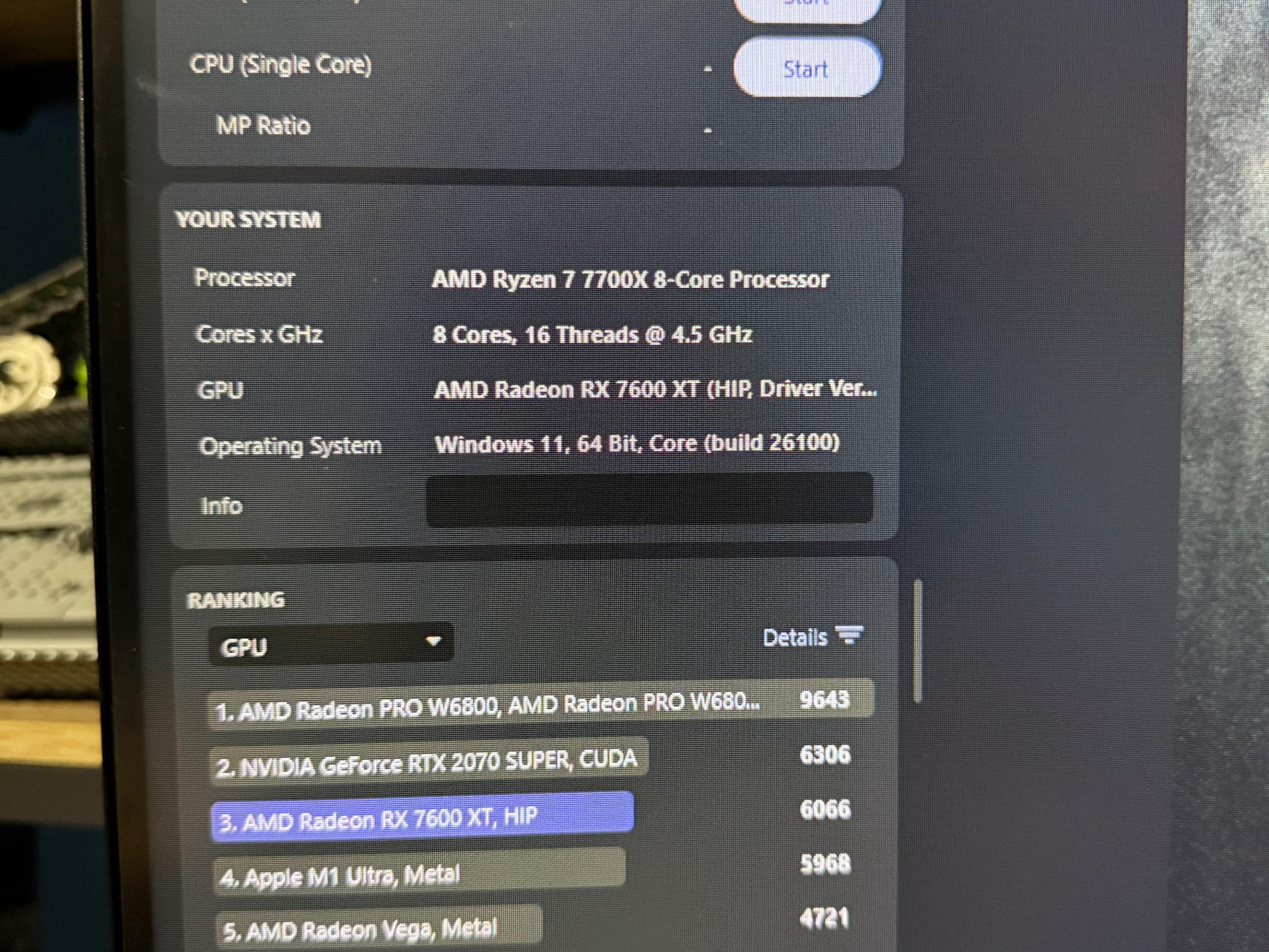 AMD Radeon RX 7600XT 16GB