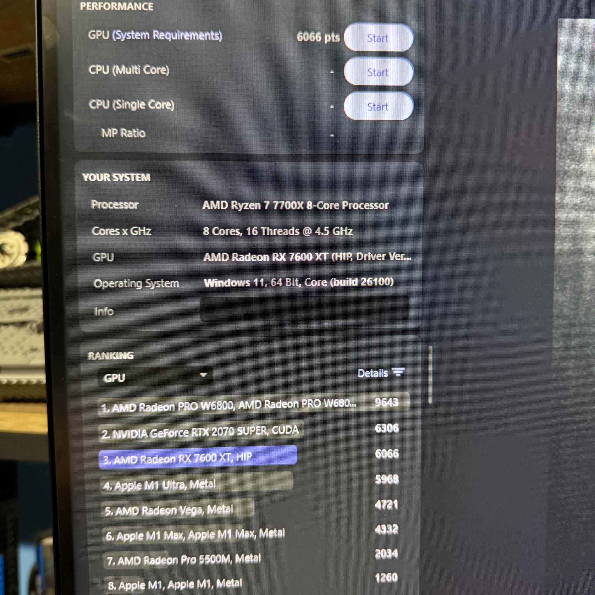 AMD Radeon RX 7600XT 16GB