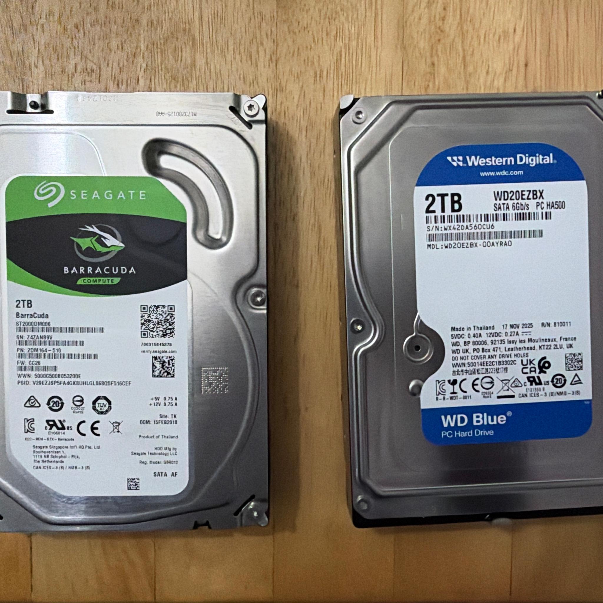 2 2Tb Hard Drives