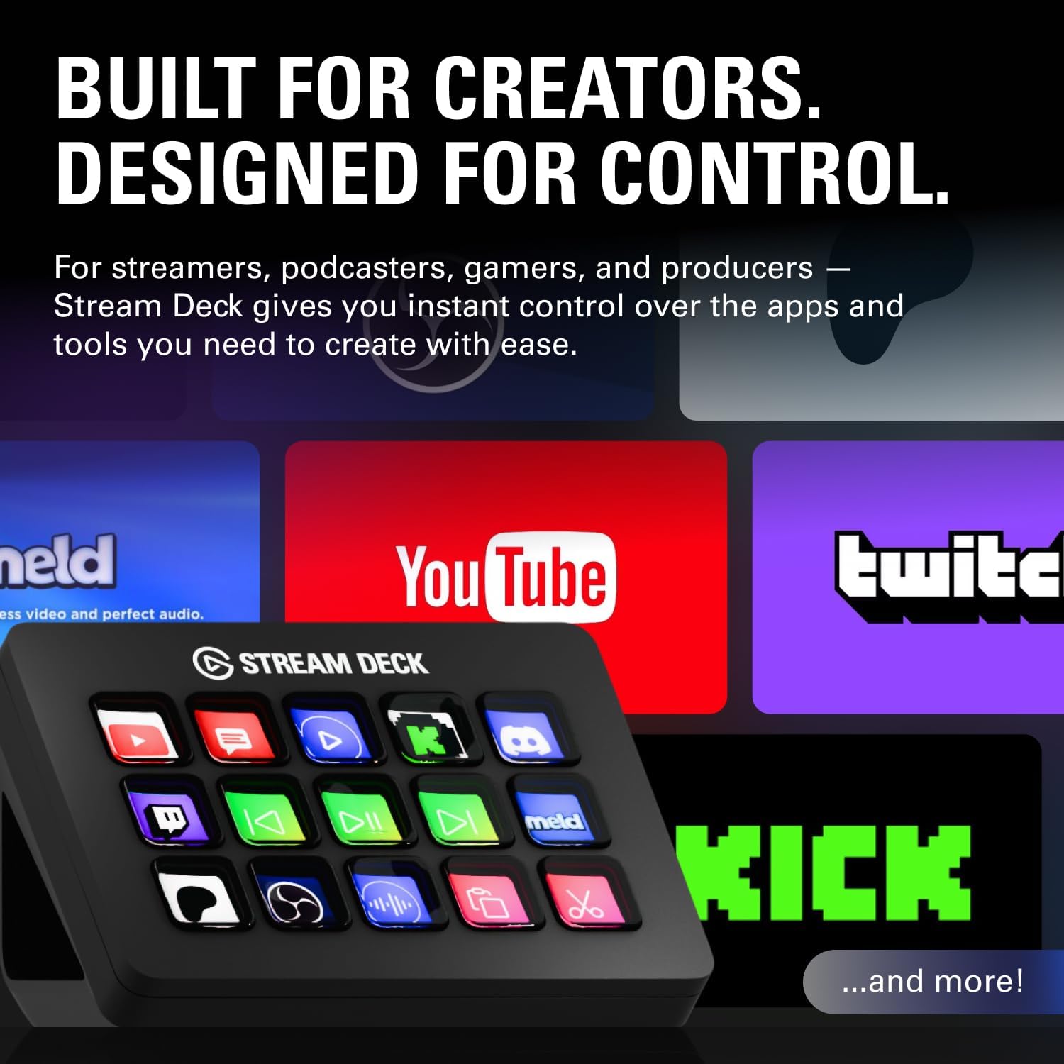 Stream Deck MK.2 + Blue Centric Face Plate
