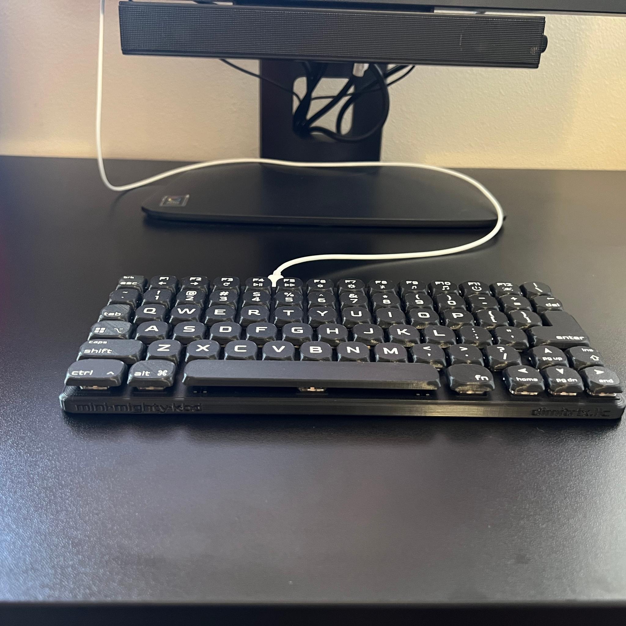 Low Profile 74-key Wired Mechanical Keyboard • Hot Swappable, Hand Assembled, Gaming, Travel, USB-C