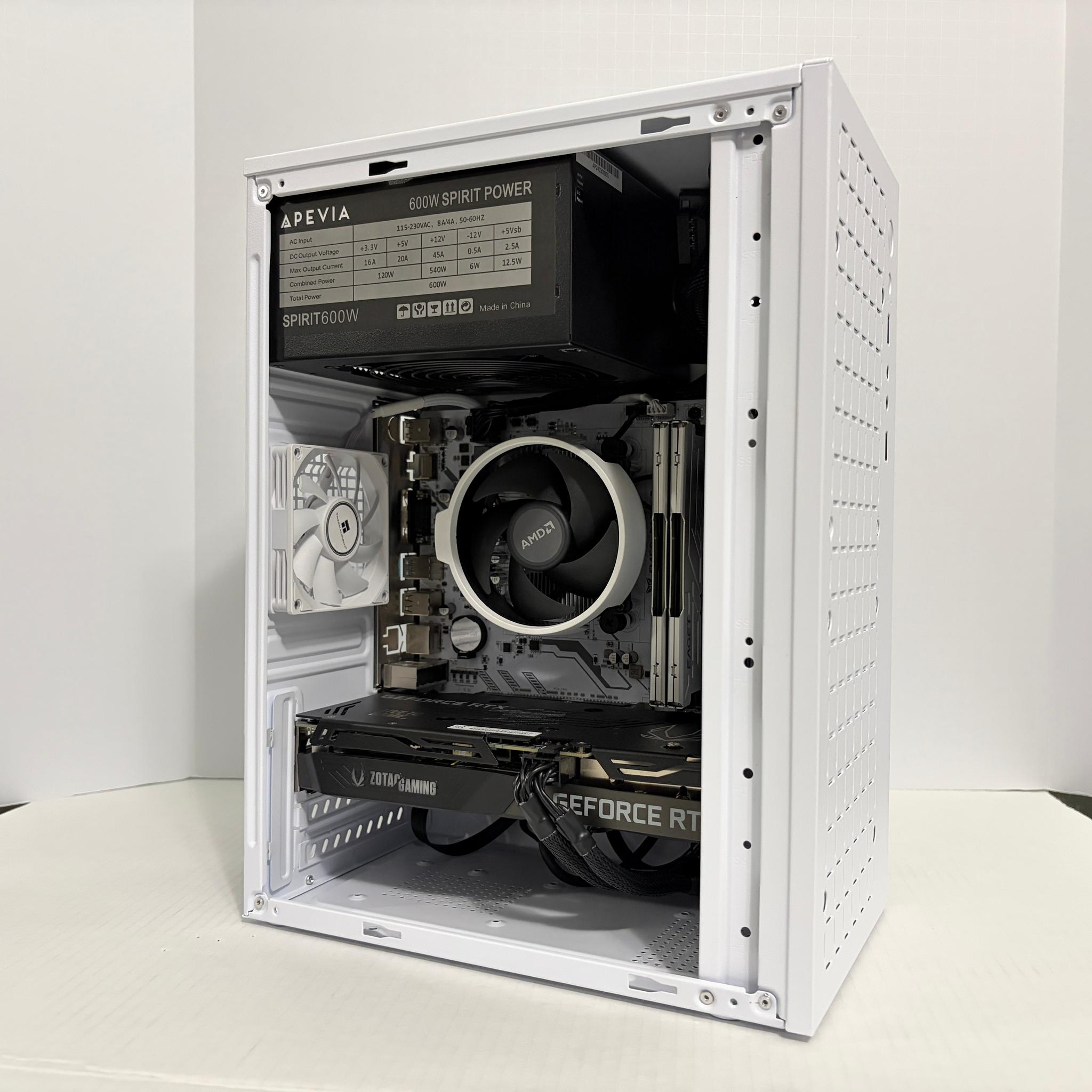 White Gaming PC – RTX 3060 Ti | Ryzen 5 | 1TB NVMe | 1080p Beast🔥🔥