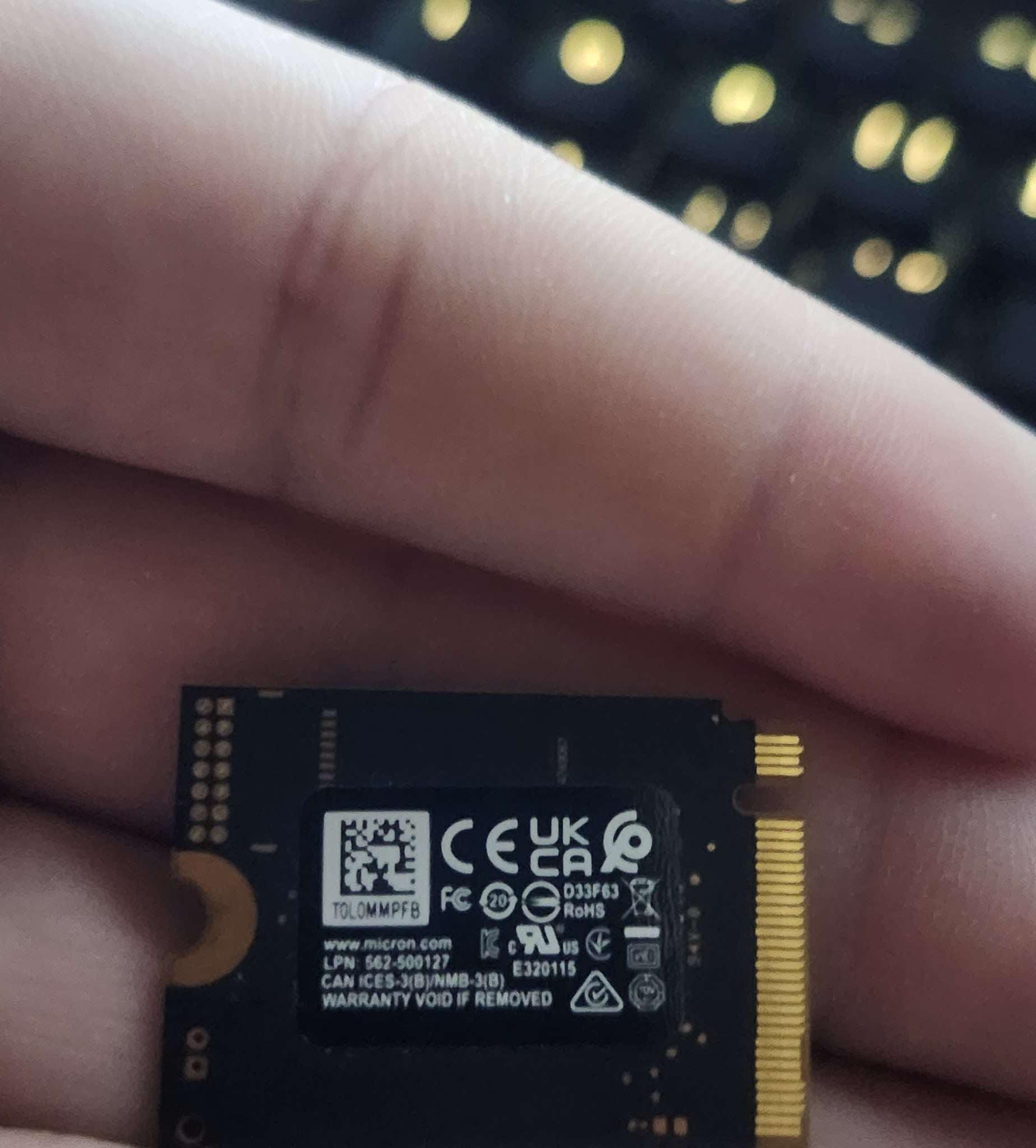 Rog Ally Stock 512gb nvme