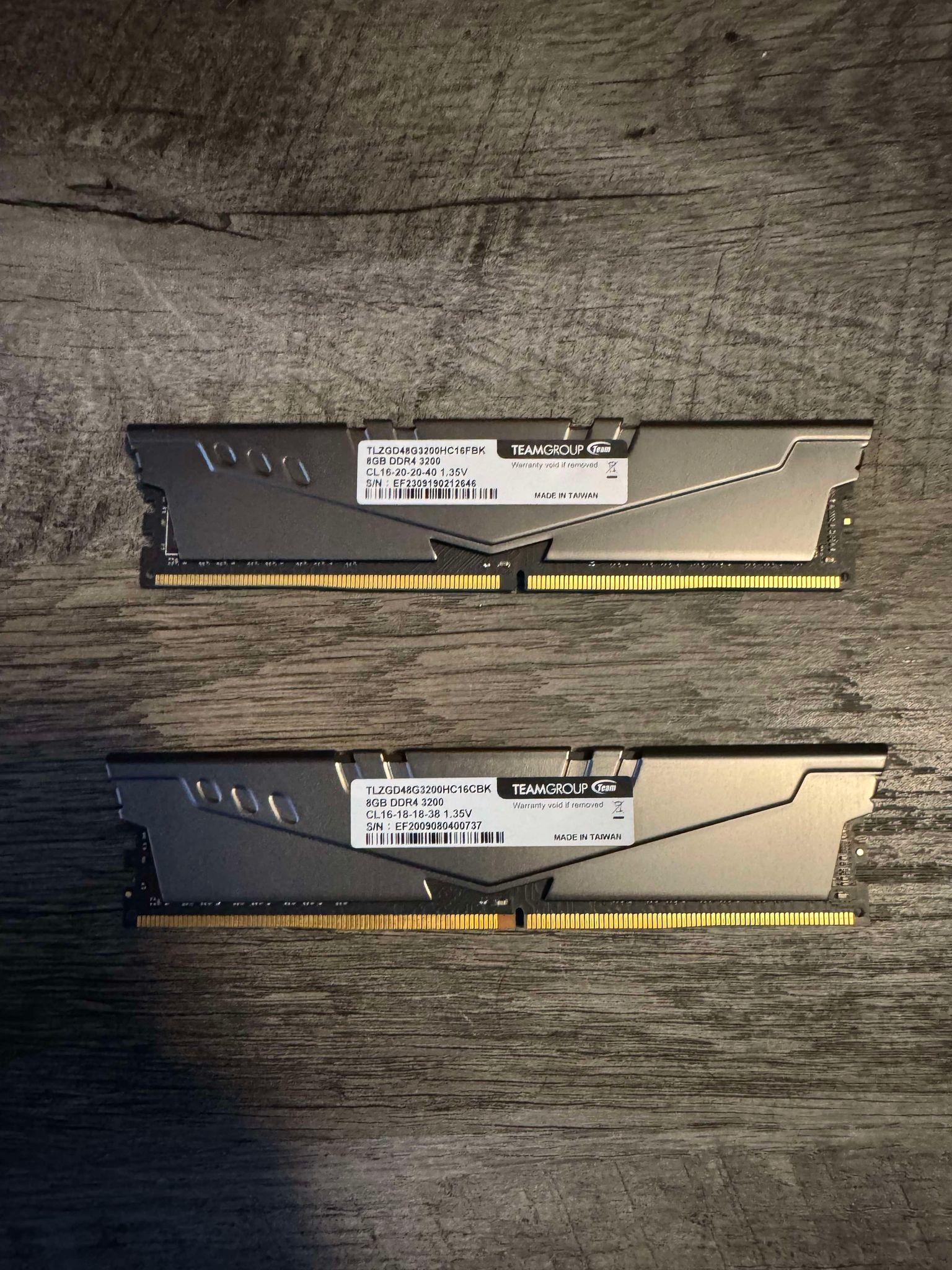 TEAMGROUP T-Force Vulcan Z DDR4 16GB Kit (2x8GB) 3200MHz