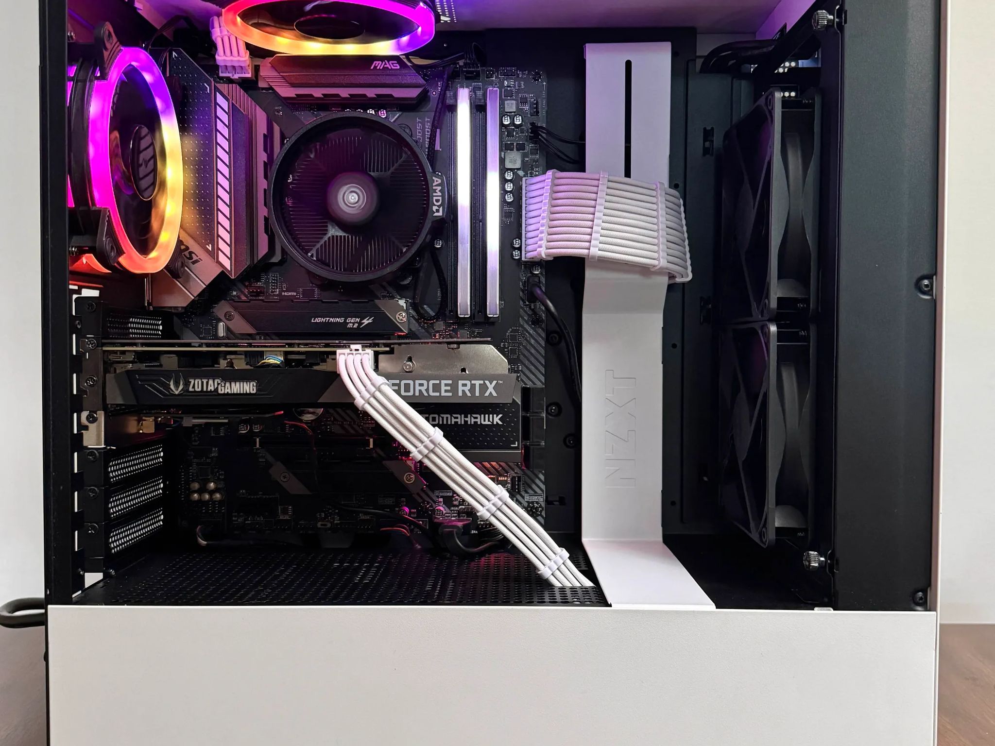 White RGB Gaming PC 💎 | R5 5600X + RTX 3060 | Clean, Fast, Ready