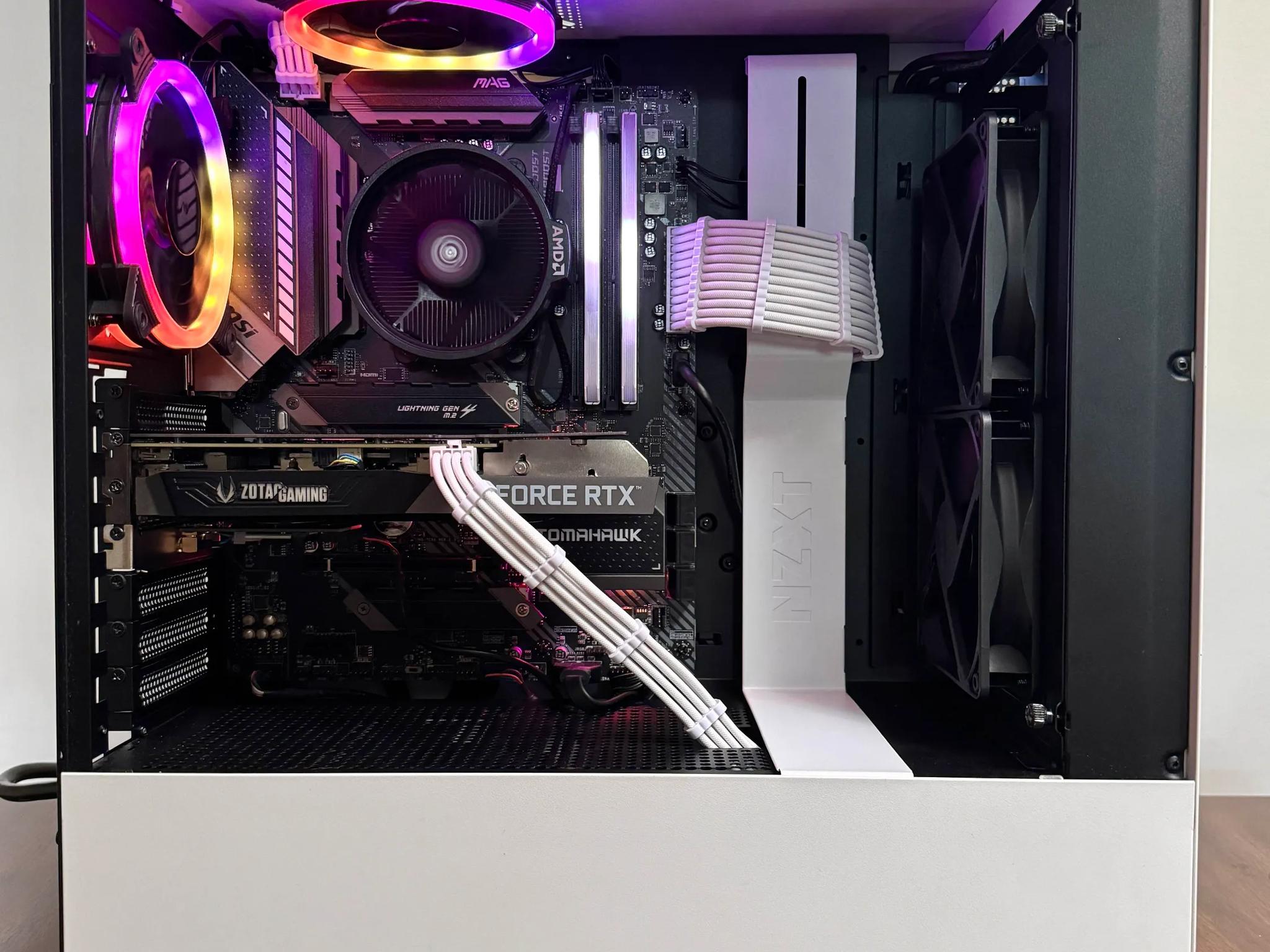 White RGB Gaming PC 💎 | R5 5600X + RTX 3060 | Clean, Fast, Ready