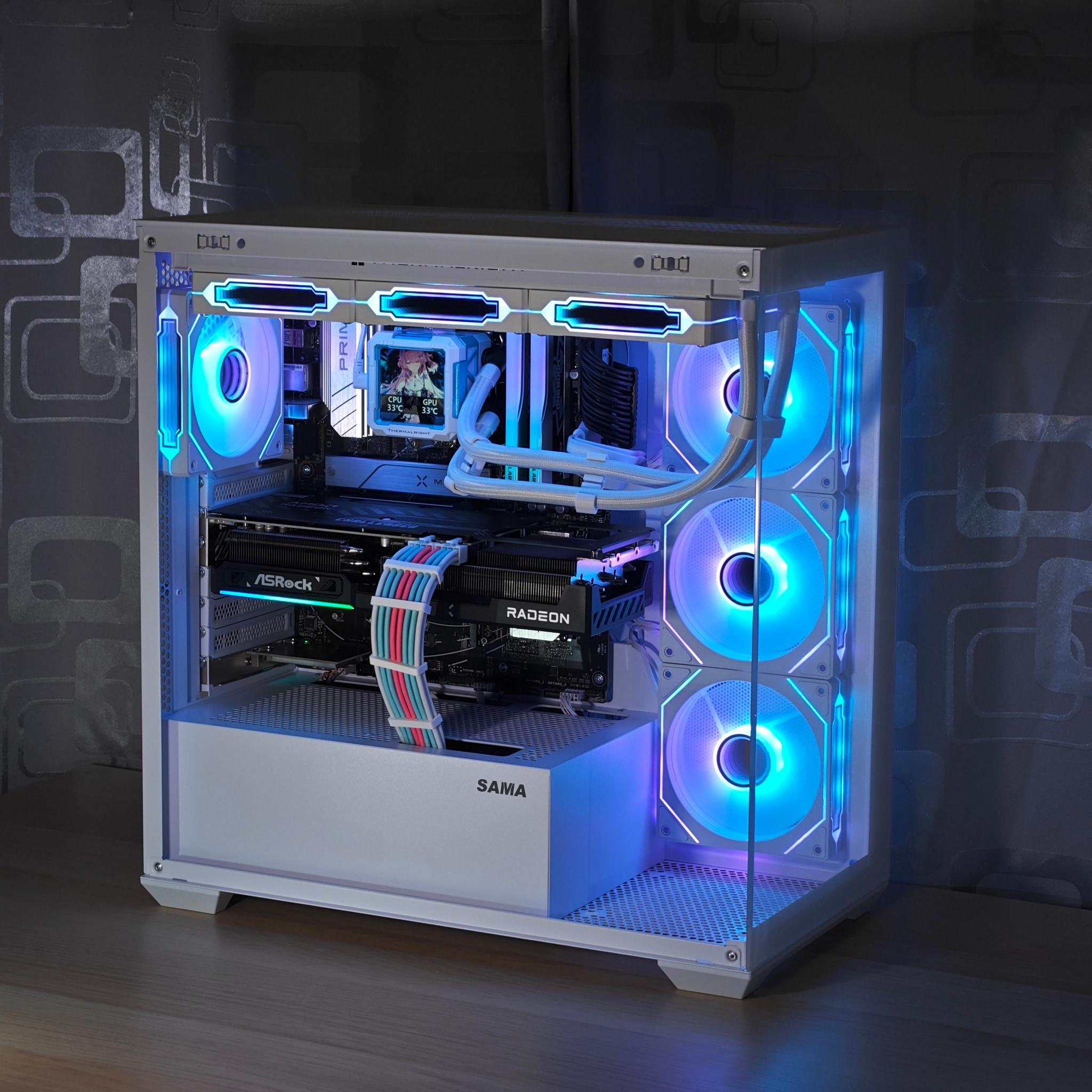 RX 9070 XT 16GB, Ryzen 7 7800X3D, 32GB DDR5, 1TB NVMe | 1440P / 4K Gaming & Productivity Workstation