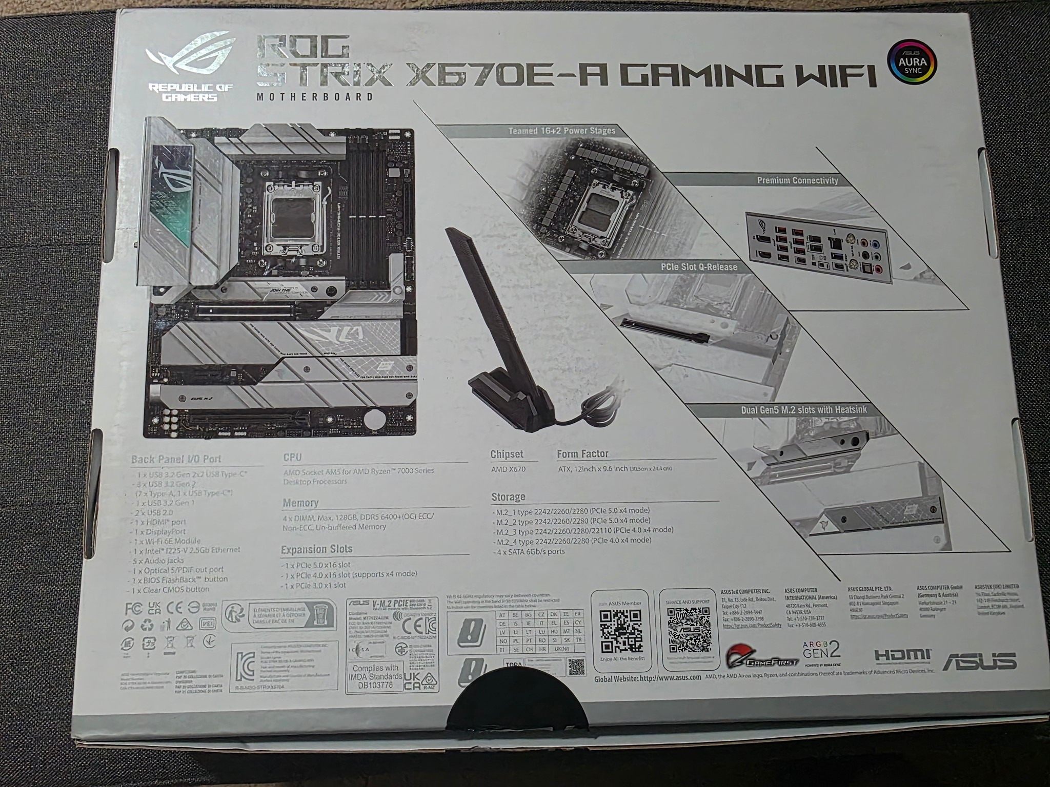 Asus ROG STRIX x670E-A Gaming WIFI