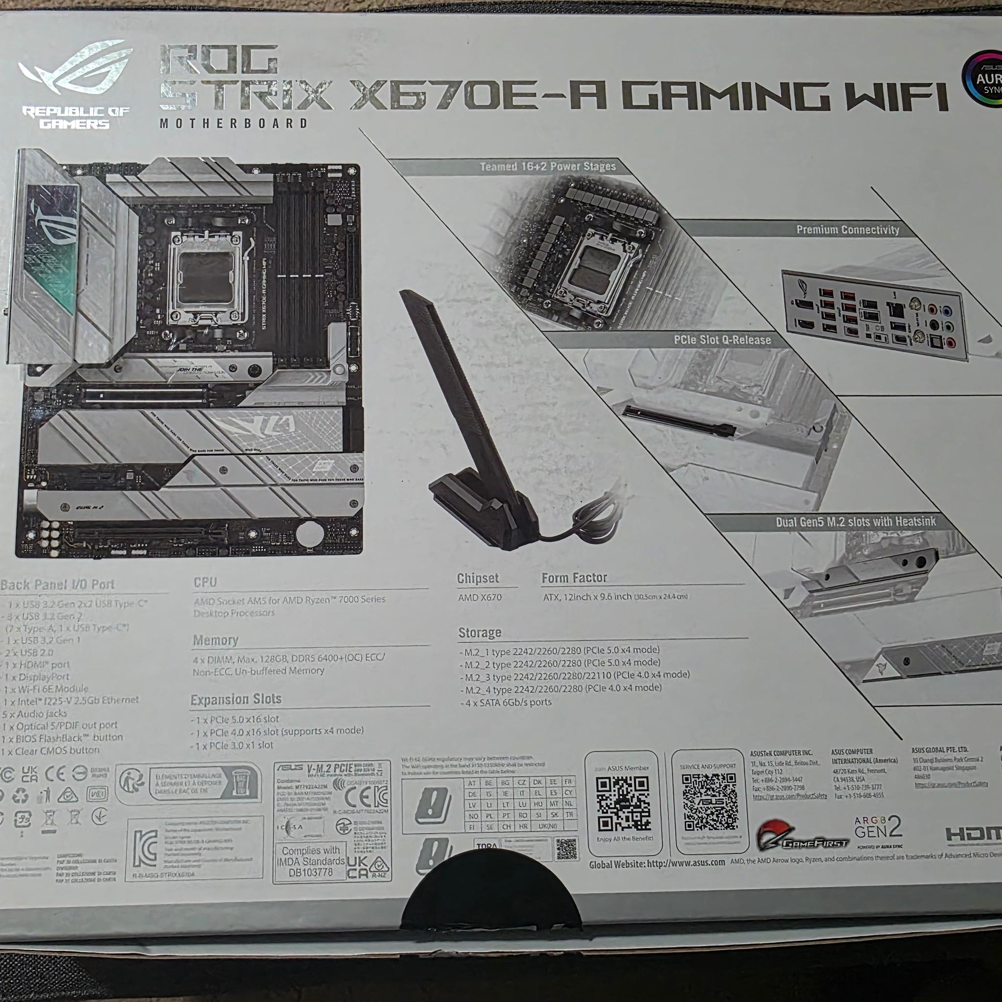 Asus ROG STRIX x670E-A Gaming WIFI