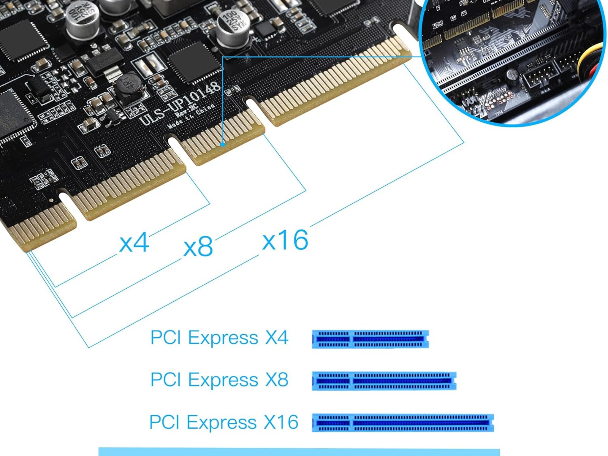 USB PCIe 4 USB Type-C Ports PCIe USB 3.1 (USB 3.2 Gen 2) with 10 Gbps Power Delivery Card