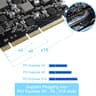 USB PCIe 4 USB Type-C Ports PCIe USB 3.1 (USB 3.2 Gen 2) with 10 Gbps Power Delivery Card