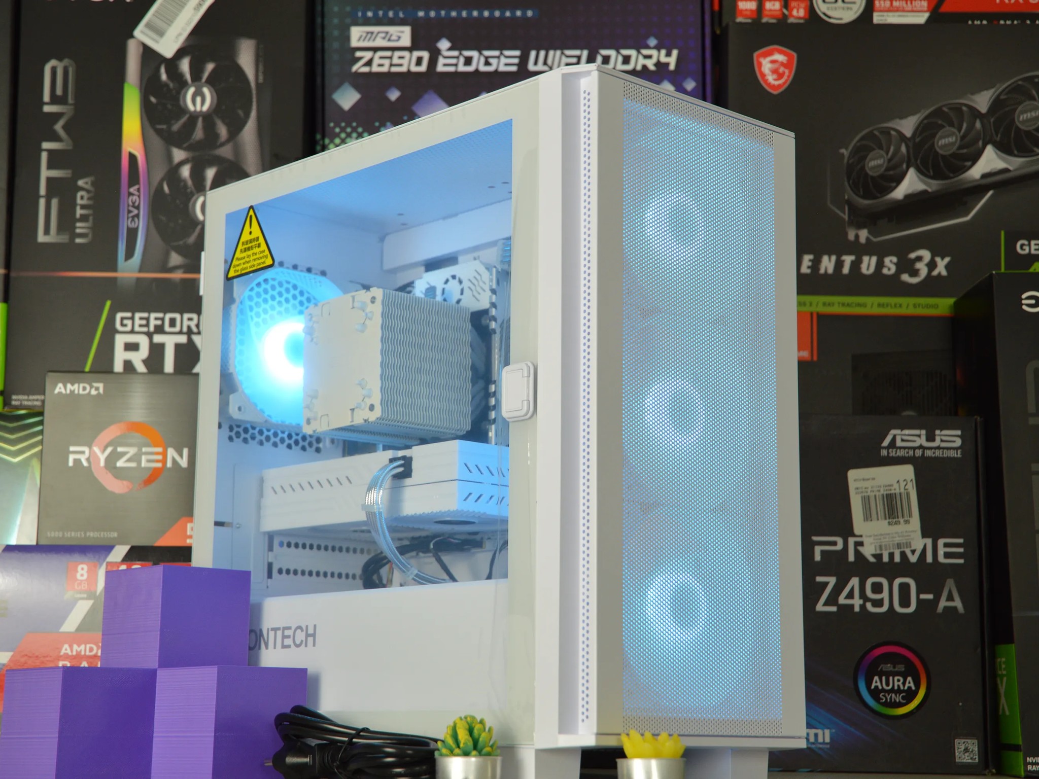 ⚪⚪| RX 580 8GB | INTEL XEON E5 2670 V3 | 16GB RAM | 512GB SSD + 1TB HDD | White-Out |