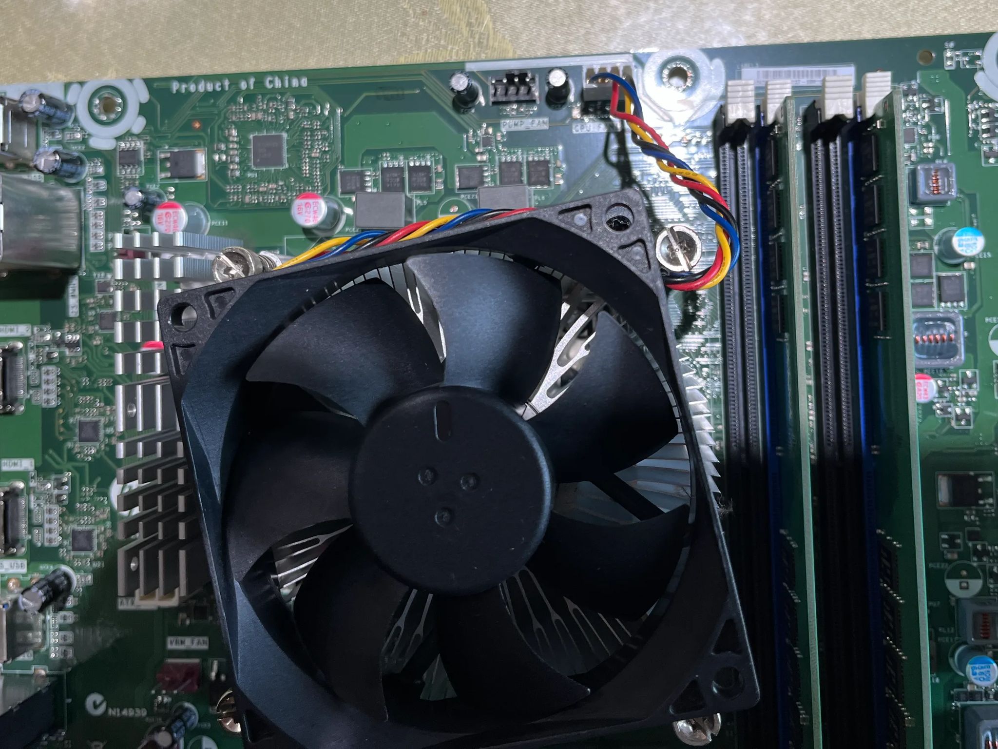 HP Thimphu Motherboard with i7-7700 CPU, 16GB DDR4 RAM, Wi-Fi & Red RGB Fan