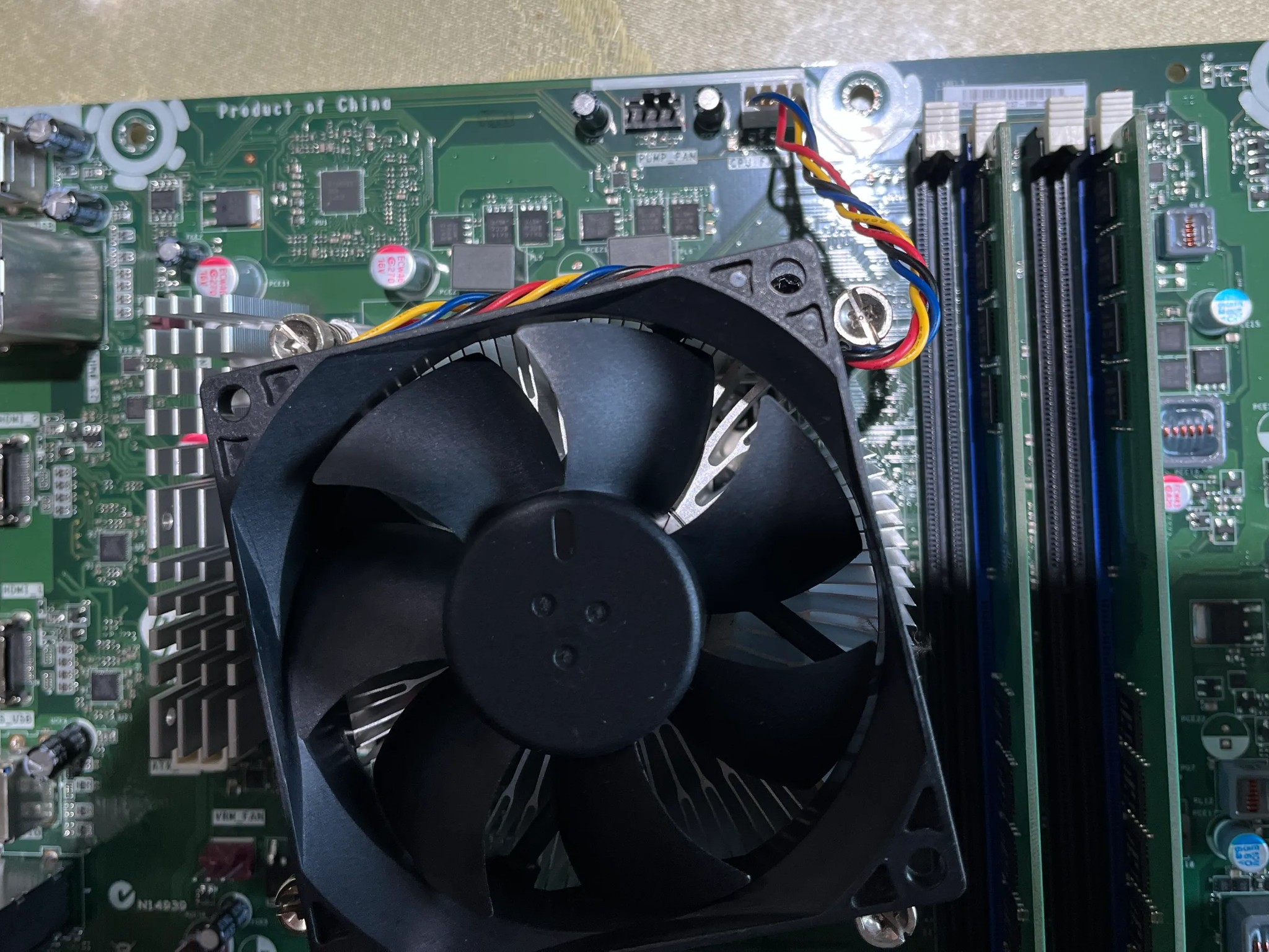 HP Thimphu Motherboard with i7-7700 CPU, 16GB DDR4 RAM, Wi-Fi & Red RGB Fan