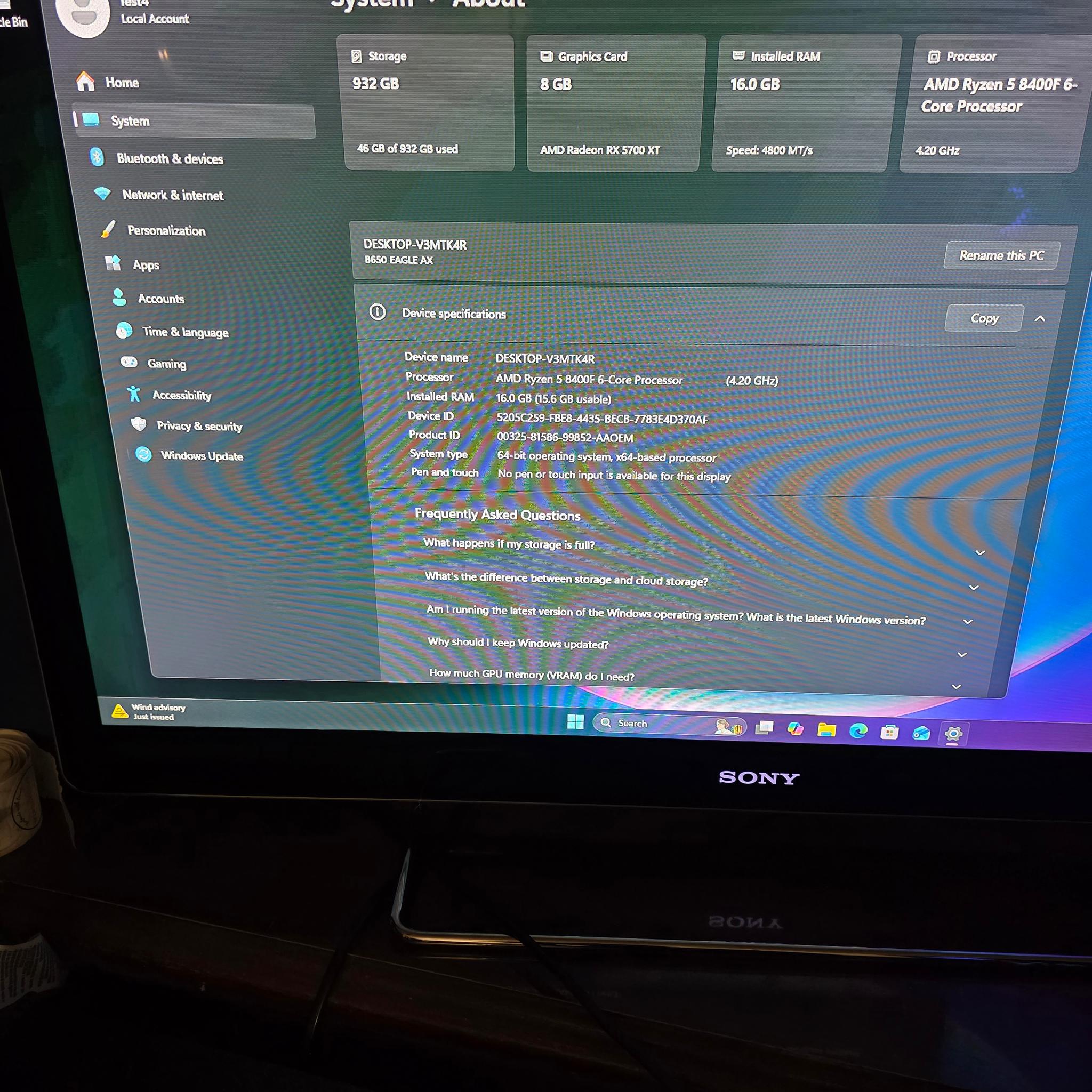 Verticle Mounted GPU.. Brand New Build..Custom AMD AM5