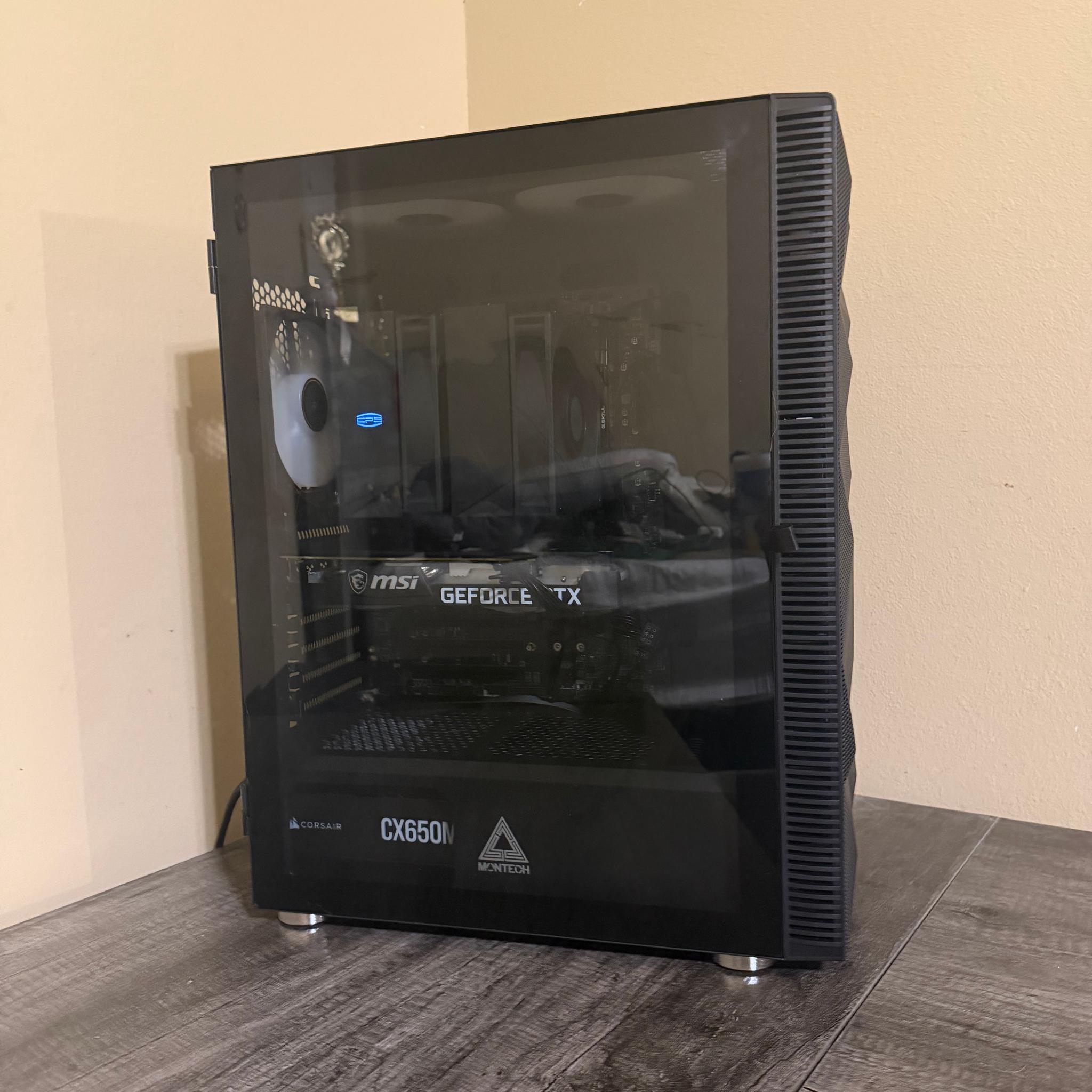 Custom Built Gaming PC, RTX 3060, Intel I5 12400, 32GB DDR4, 650w PSU, 2TB SSD