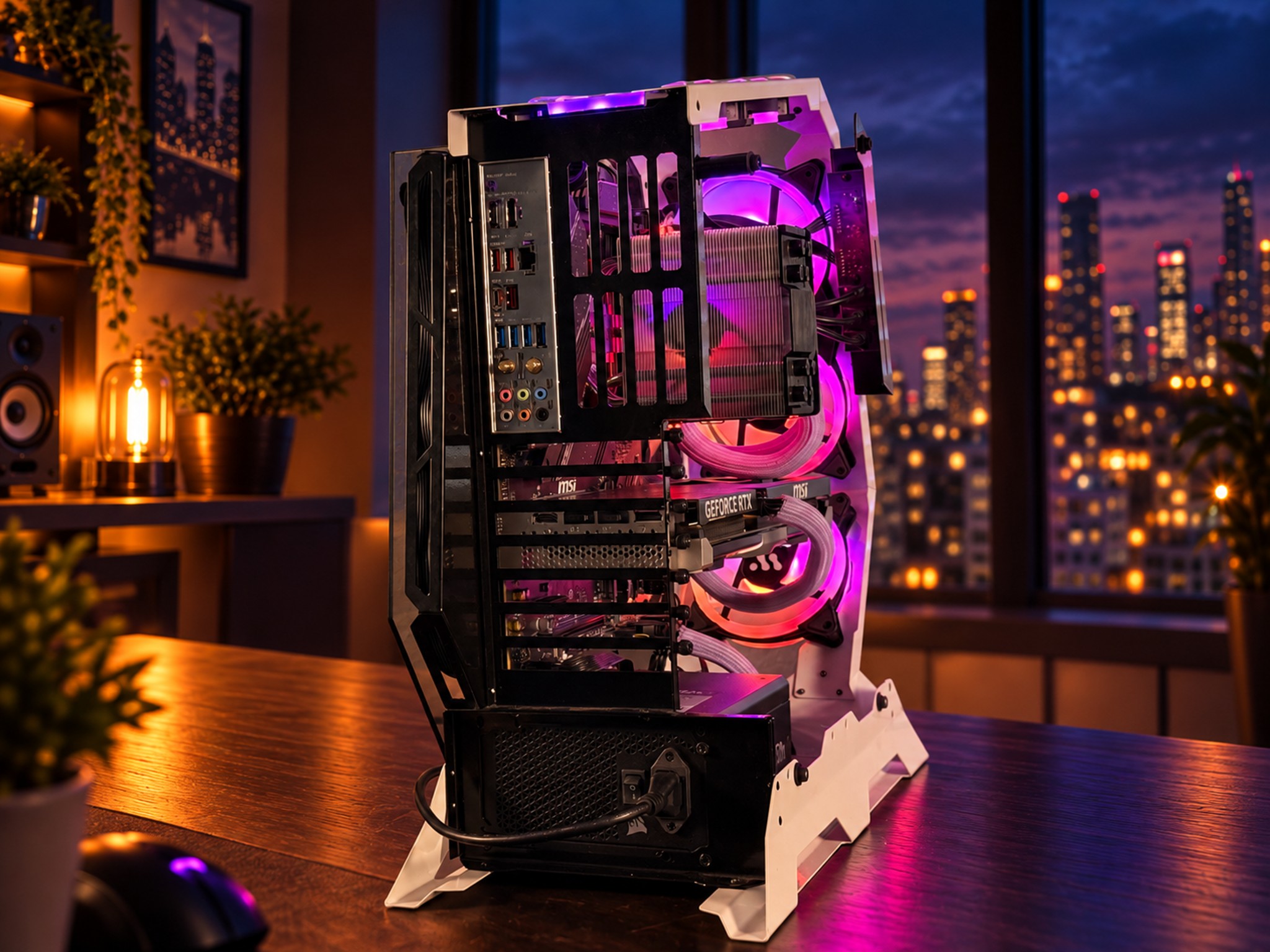 💨💜EXHALE Gaming PC | RTX 5060 Ti | Ryzen 7 7700x | 32GB DDR5 | 1TB NVME | WIFI+BT | FREE SHIPPING