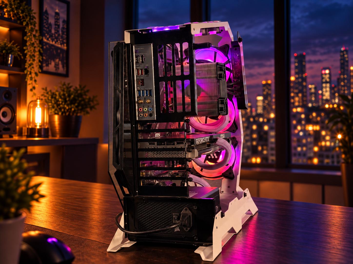💨💜EXHALE Gaming PC | RTX 5060 Ti | Ryzen 7 7700x | 32GB DDR5 | 1TB NVME | WIFI+BT | FREE SHIPPING