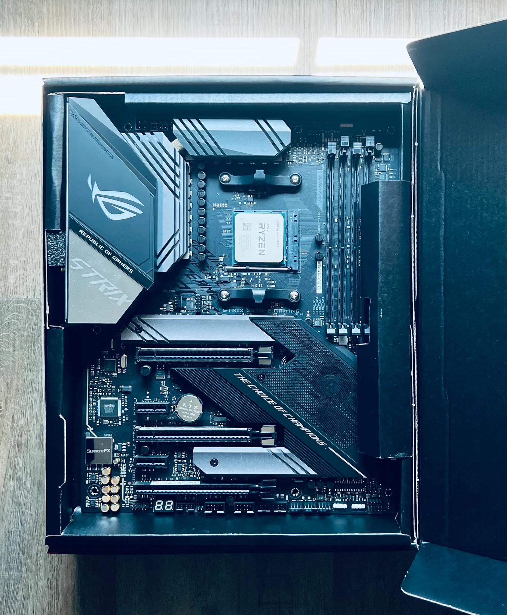 AMD Ryzen 9 5900X CPU with ASUS ROG Strix X570-E Gaming Motherboard Bundle