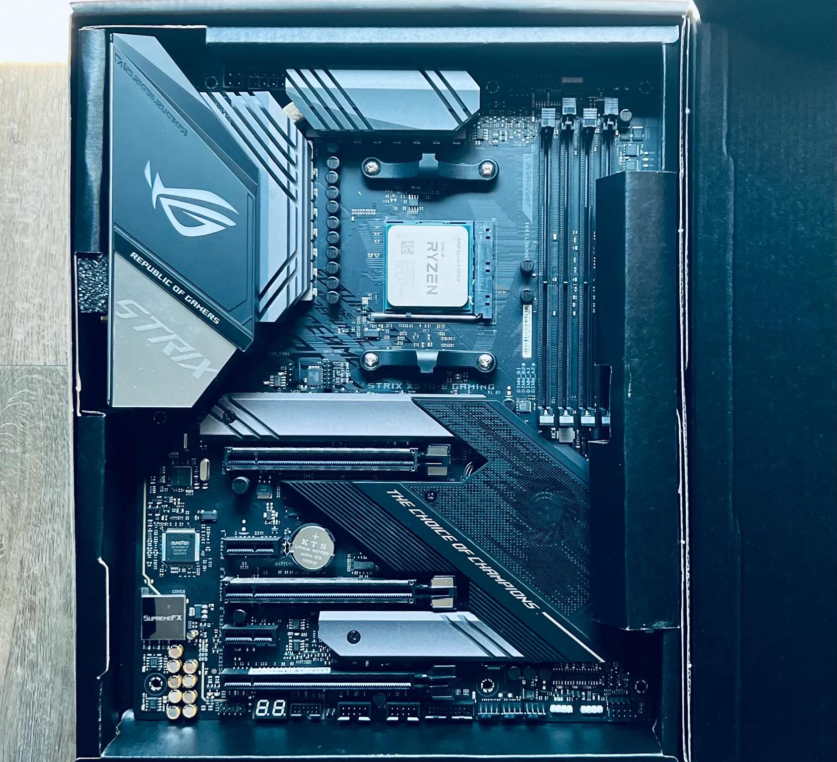 AMD Ryzen 9 5900X CPU with ASUS ROG Strix X570-E Gaming Motherboard Bundle