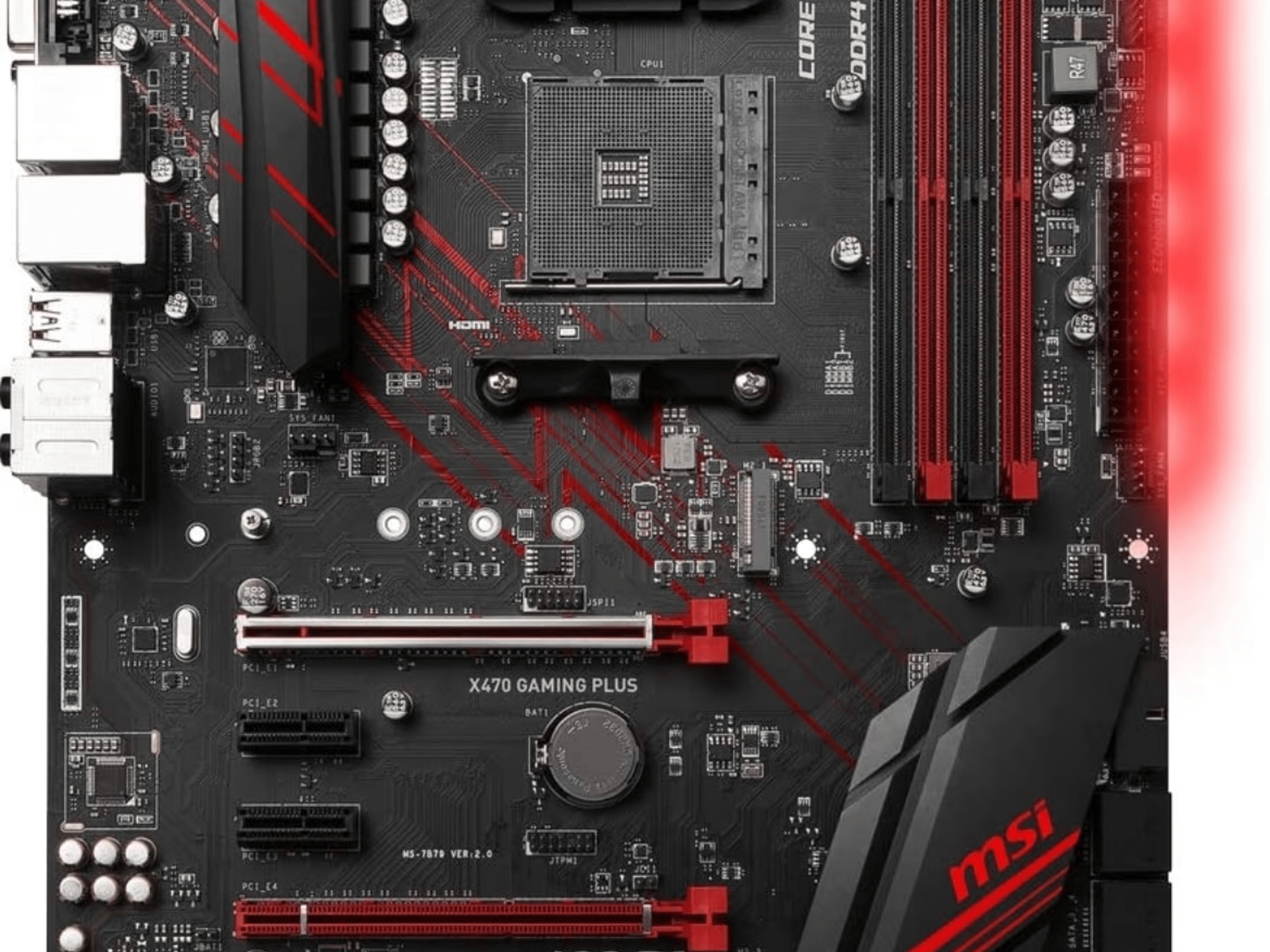 MSI X470 Gaming Plus AMD AM4 ATX DDR4-SDRAM Motherboard