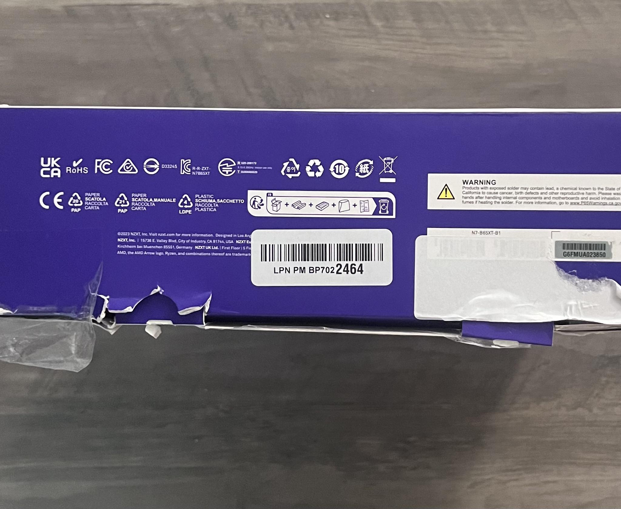 SALE! Open Box Deal - BNIB - NZXT N7 B650E (Black)