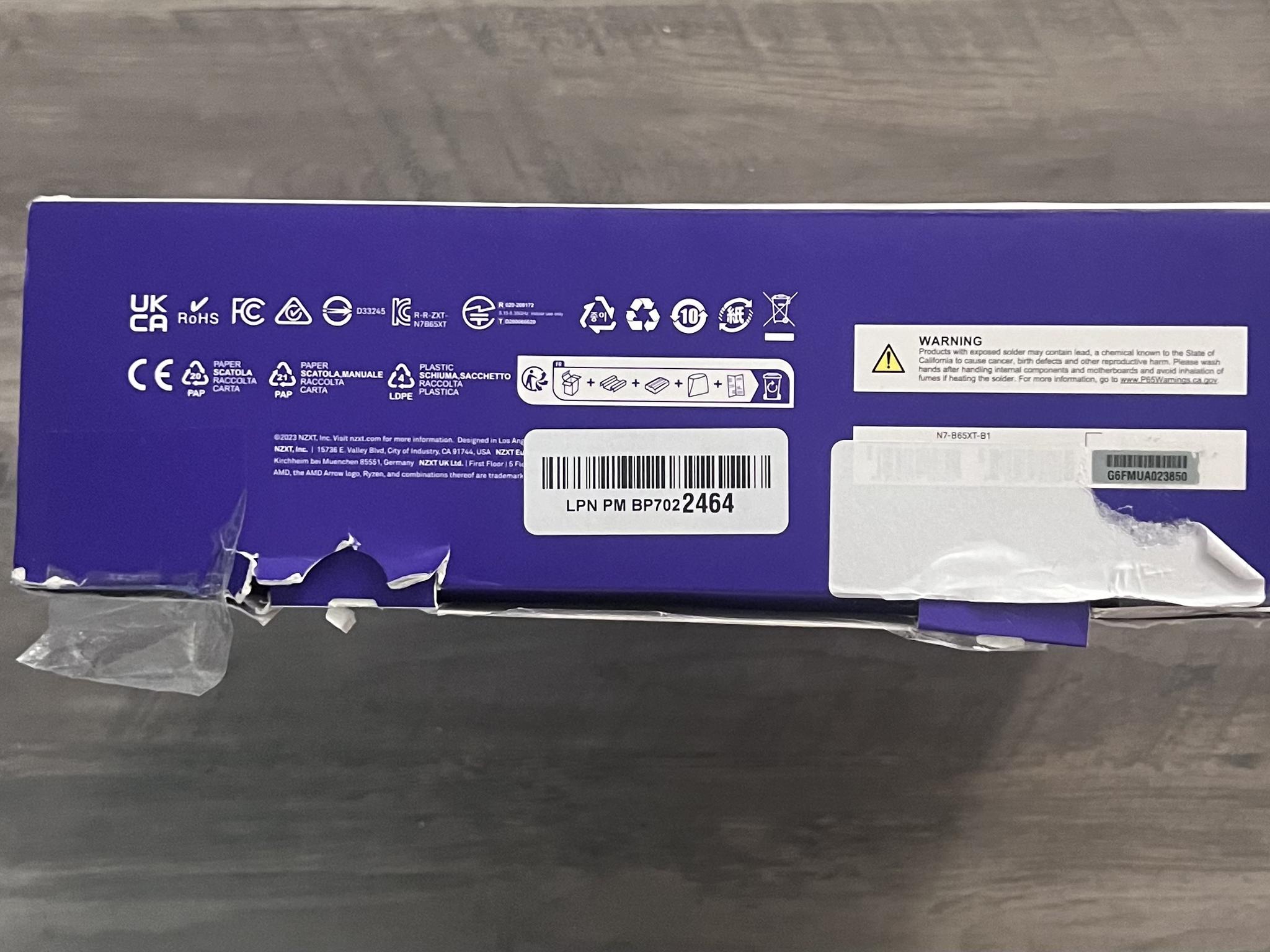 SALE! Open Box Deal - BNIB - NZXT N7 B650E (Black)
