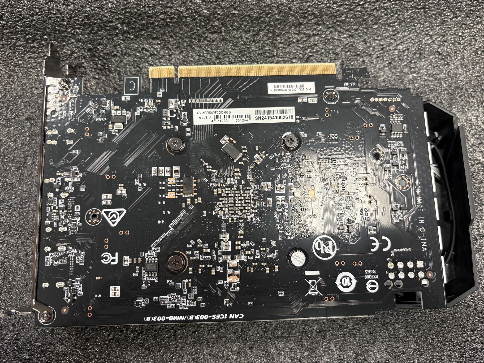 GIGABYTE GeForce RTX 3050 WINDFORCE OC 6G Graphic Card - USED