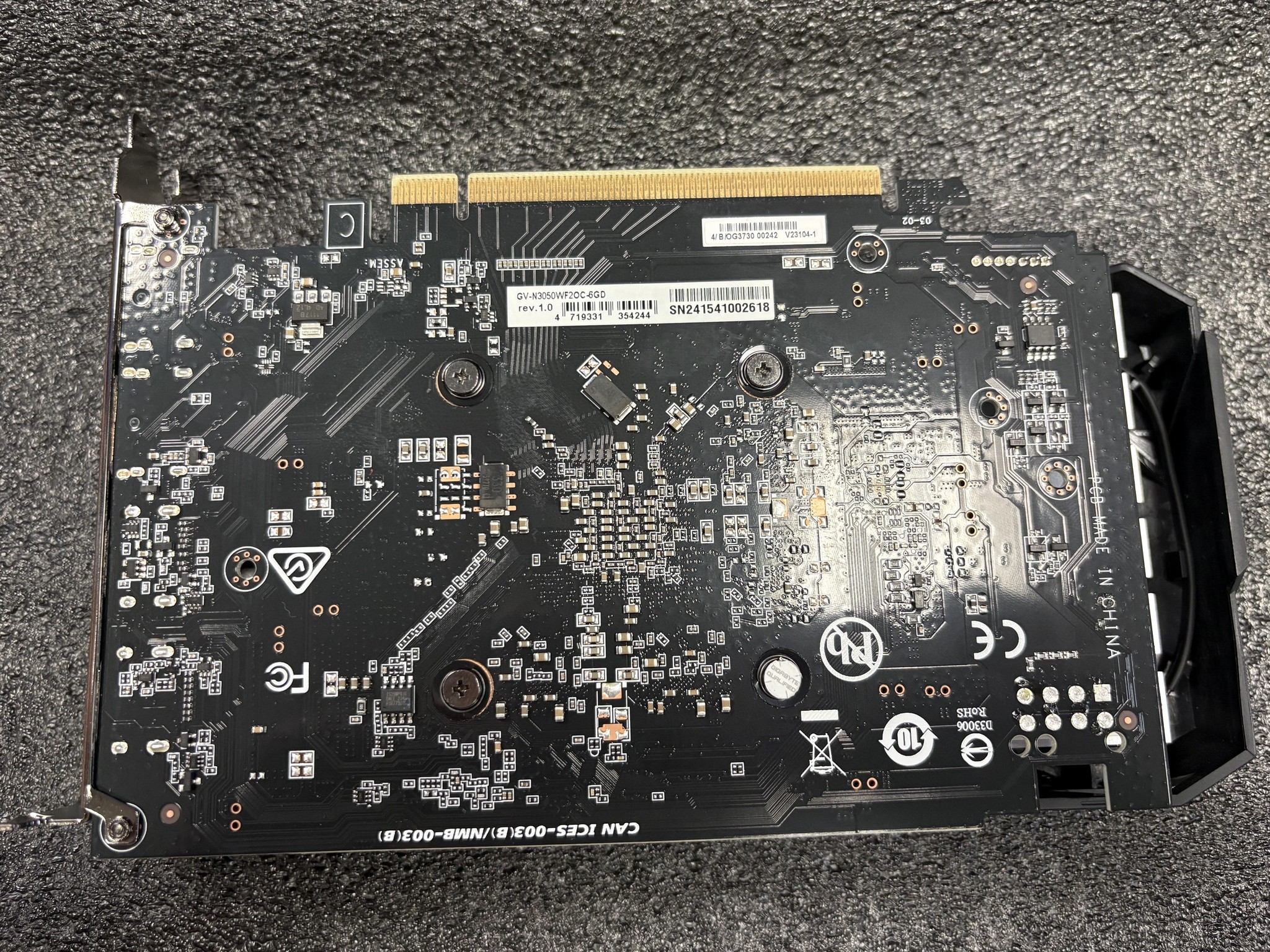 GIGABYTE GeForce RTX 3050 WINDFORCE OC 6G Graphic Card - USED