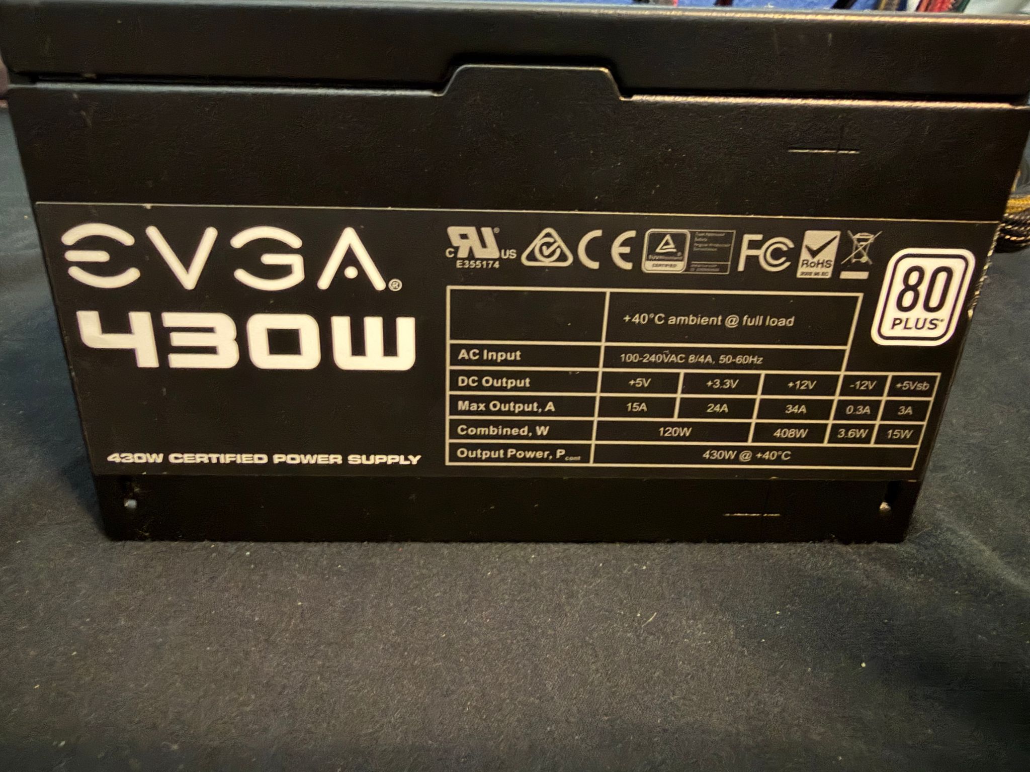 EVGA 430 Watt Power Supply