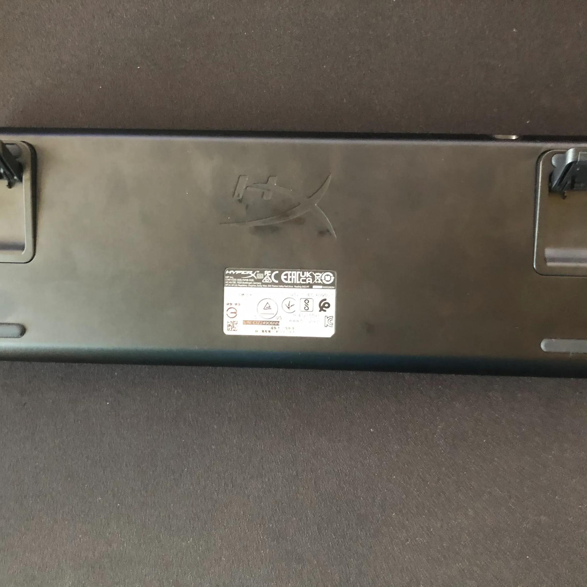 HyperX 65% Mechanical Keyboard W/ Linear Red Switches (Left Shift Stabilizer Popped Off)