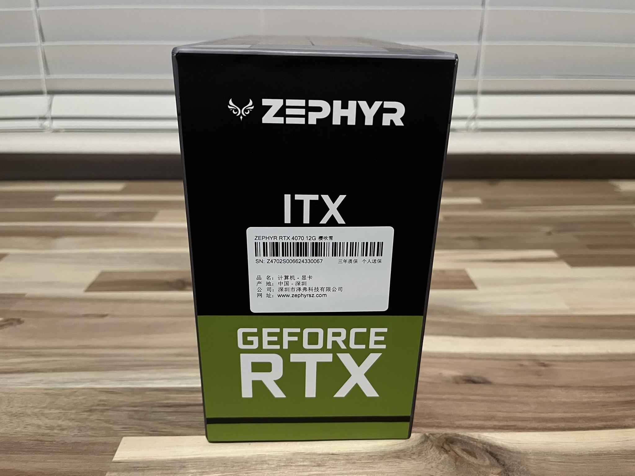 Zephyr RTX 4070 12G - ITX