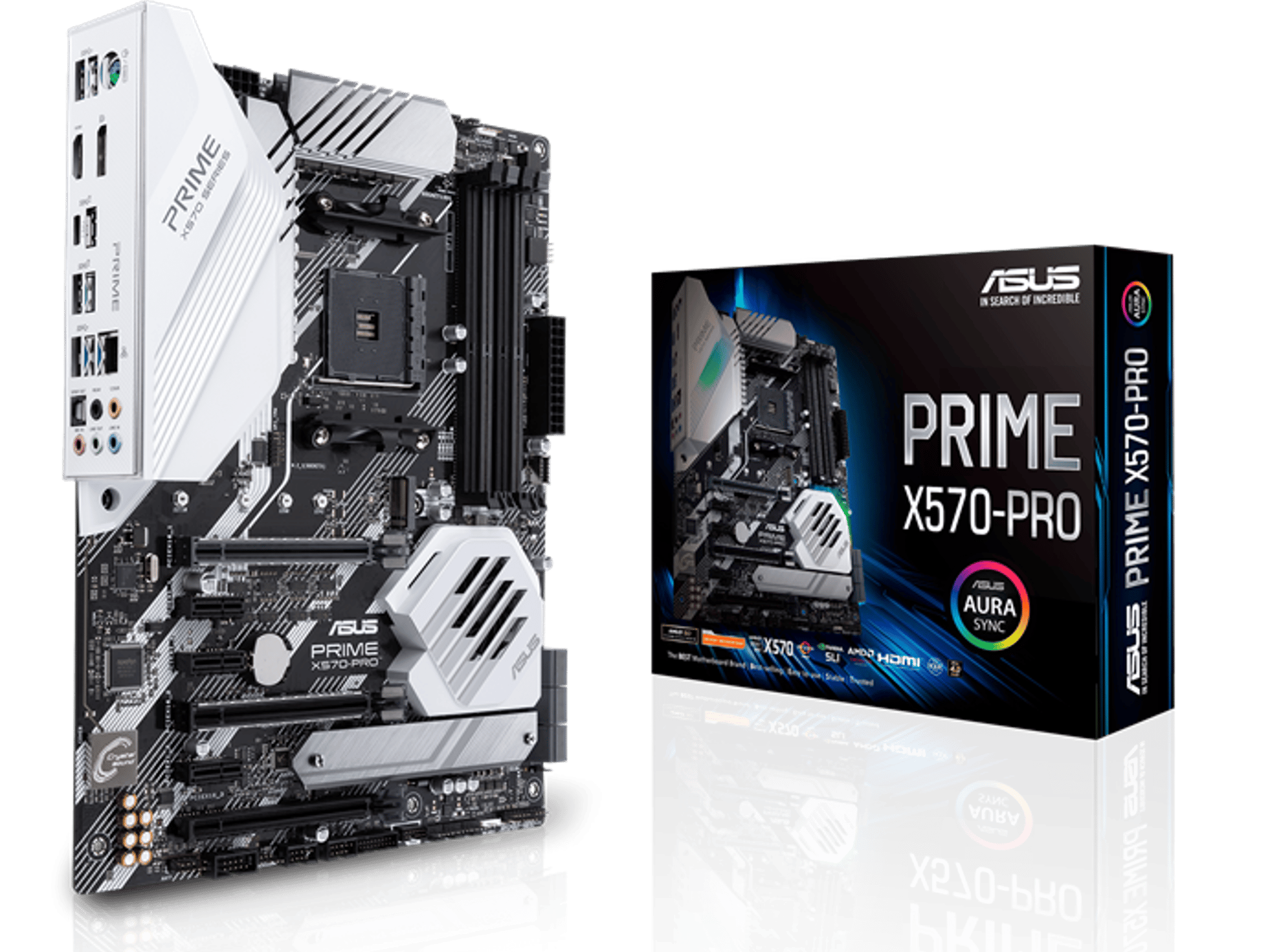 ASUS Prime X570-Pro Ryzen 3 AM4 with PCIe Gen4, Dual M.2, ATX-Motherboard with Waterblock
