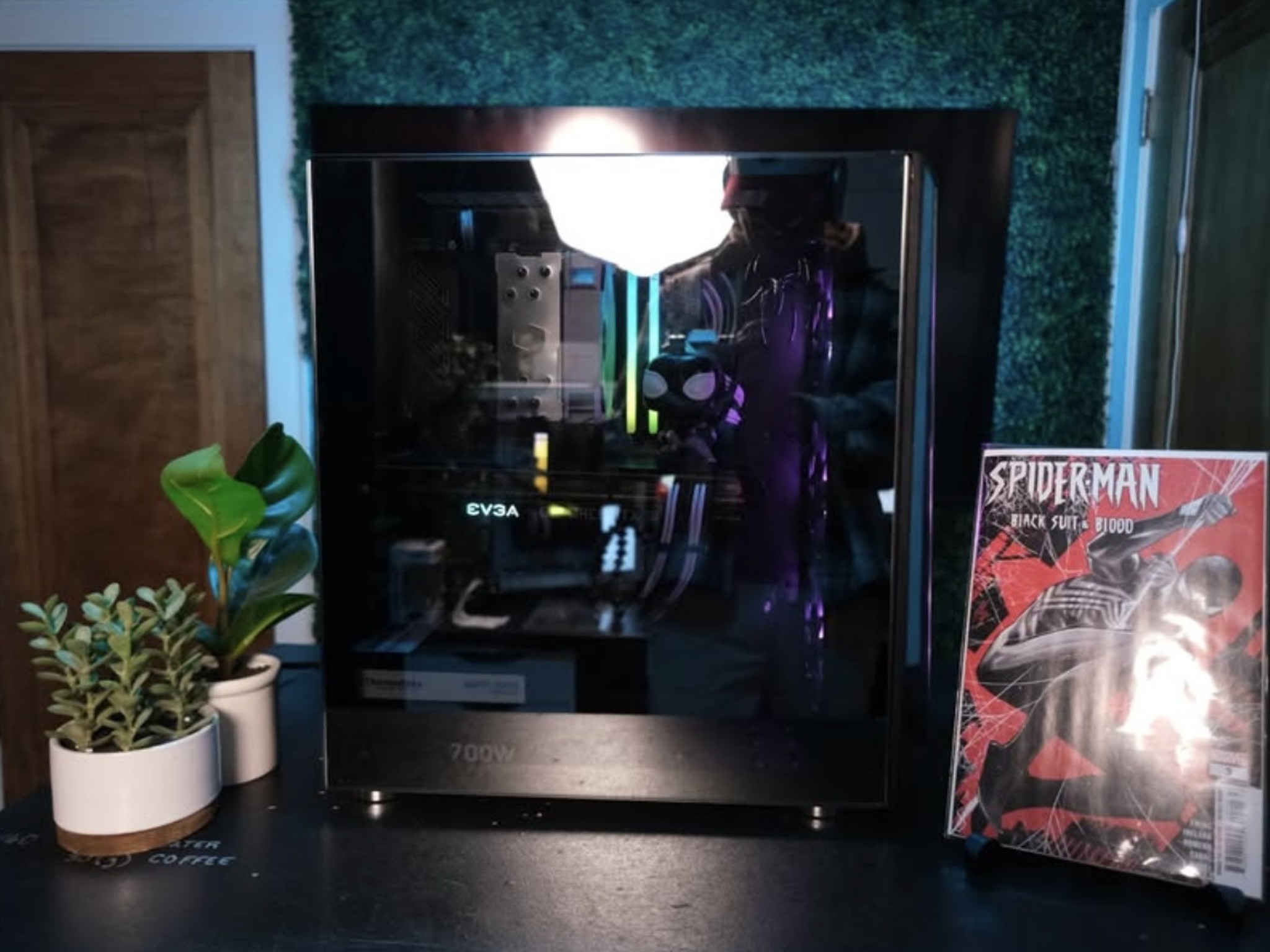 WONDERFUL Black and White spider-Man RGB Gaming PC