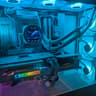 4K Ice Machine - RX 9070 XT, Ryzen 7 7800X3D, 64 GB DDR5, 4 TB Gen 4 NVME, Liquid Cooled, RGB