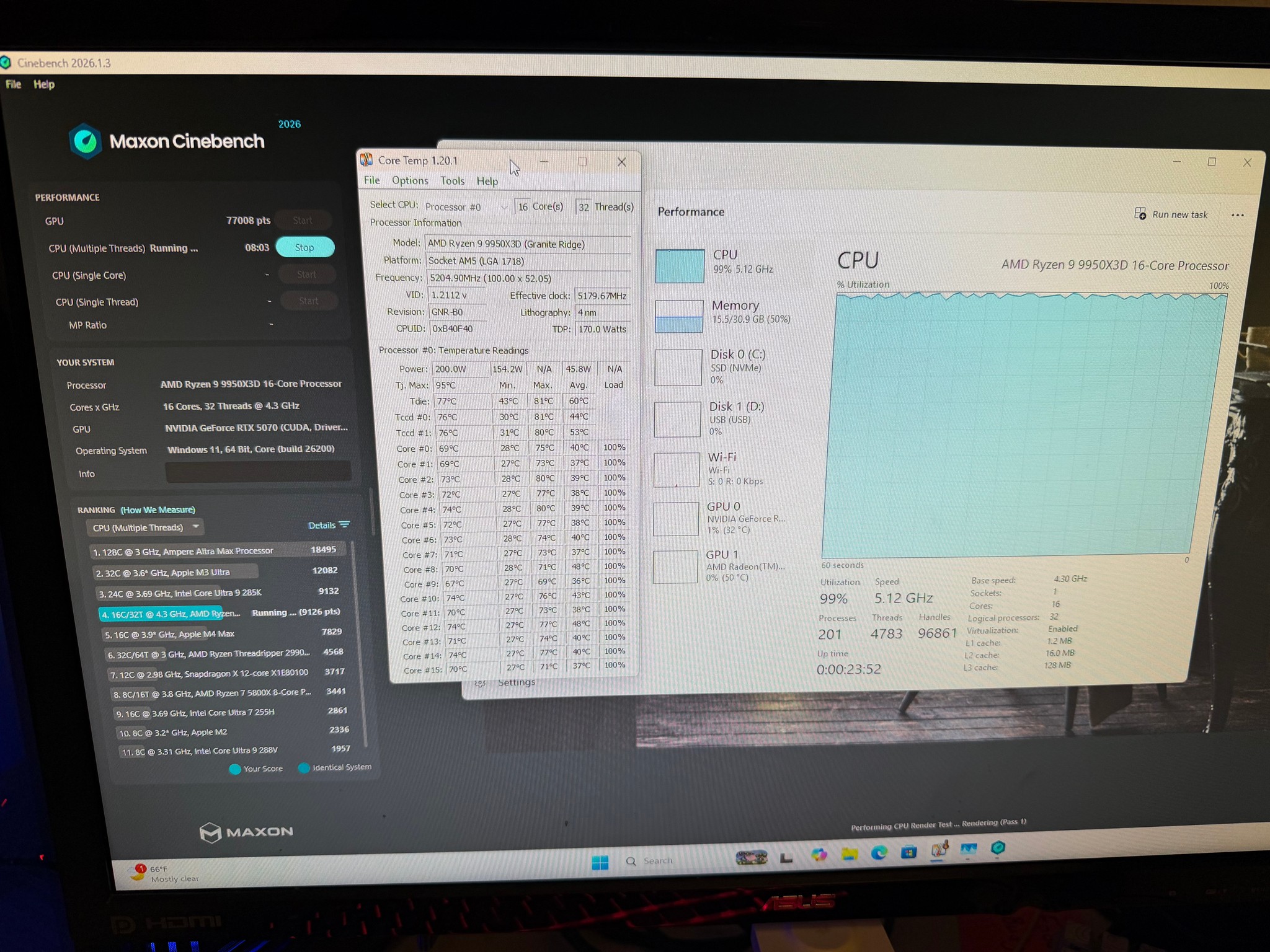 High End Gaming PC | RTX 5070 | RYZEN 9 9950X3D | 32GB DDR5 | 2TB SSD | WIFI & BT | WINDOWS 11