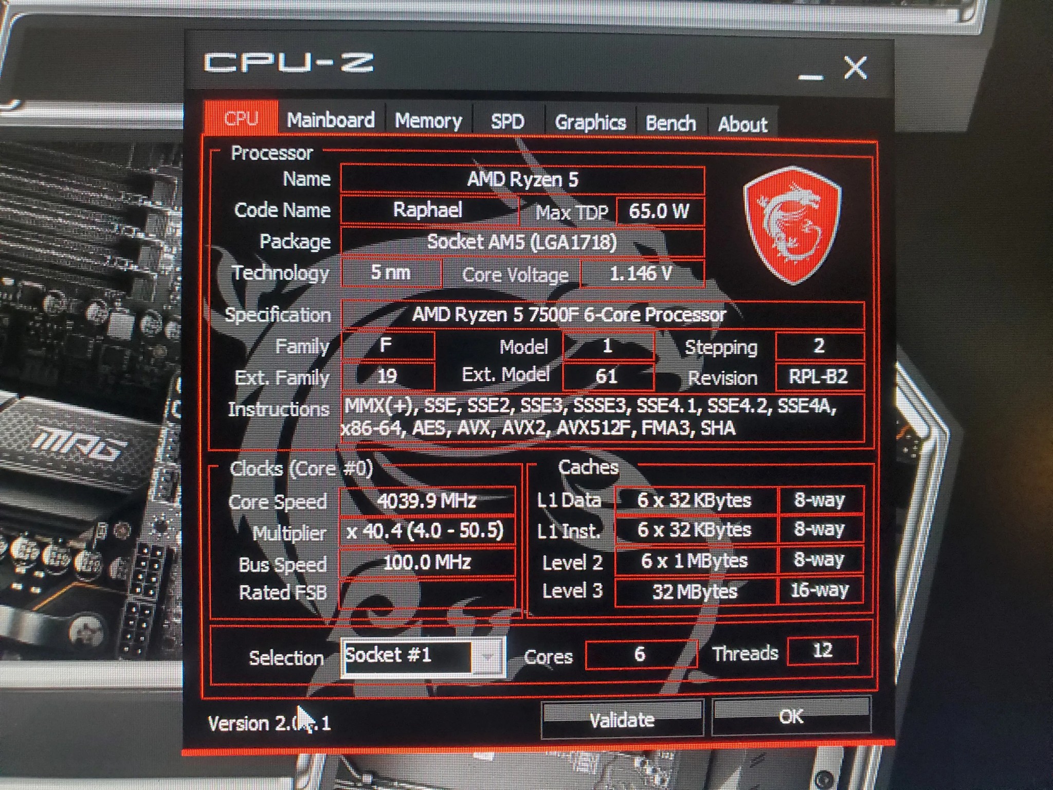 Ryzen 5 7500F|RX6700 XT| AM5 Gaming PC
