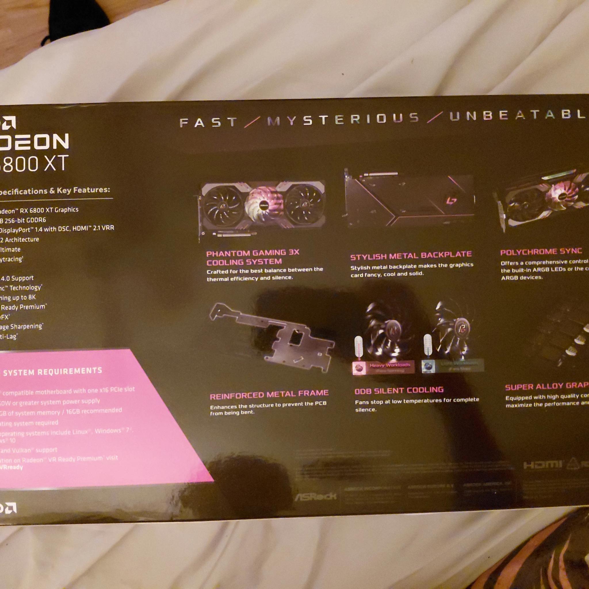 ASRock Radeon RX 6800 XT Phantom Gaming 16GB OC