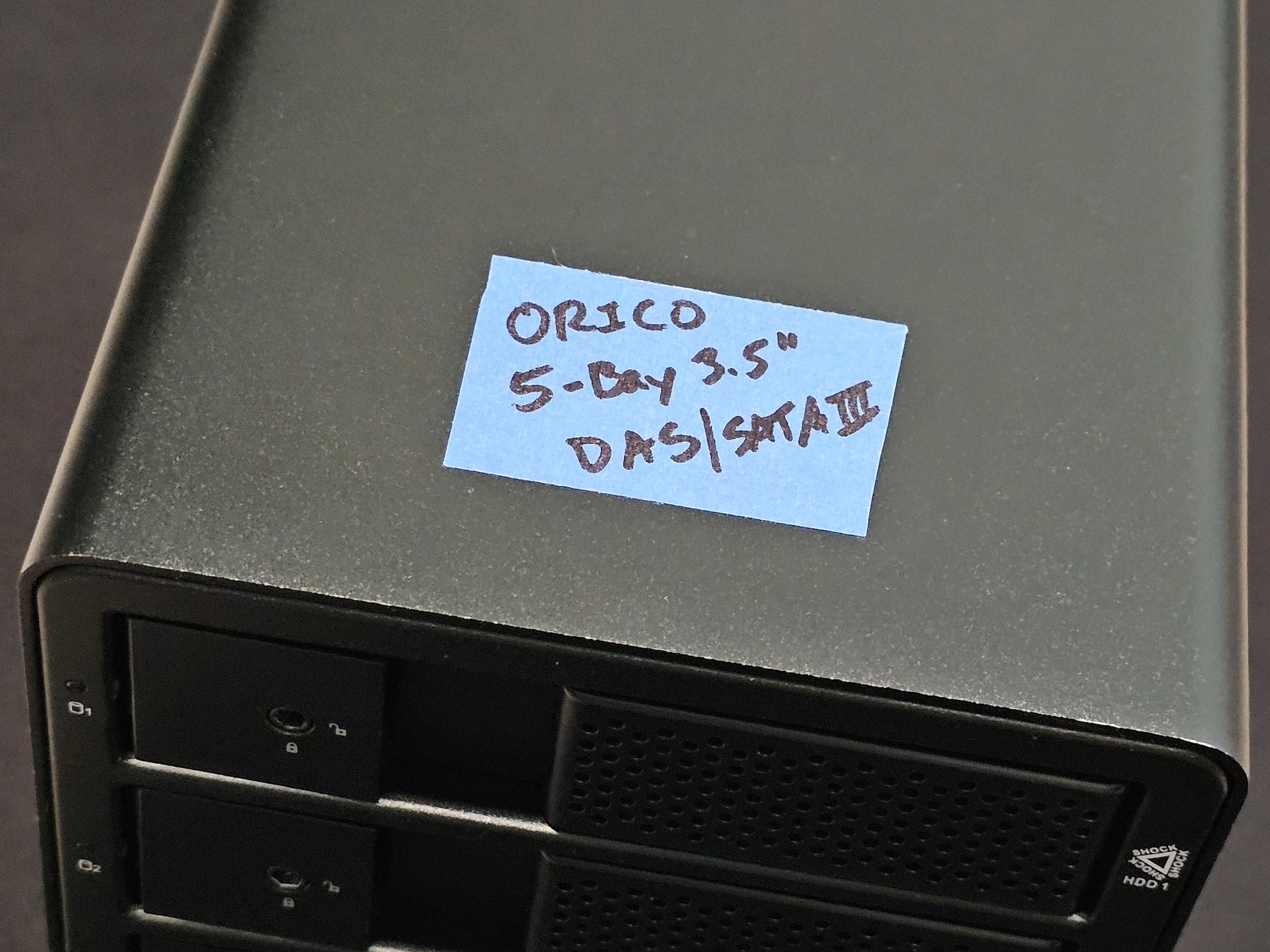 ORICO 5-Bay DAS 3.5" HDD SATA III USB 3.0 UASP