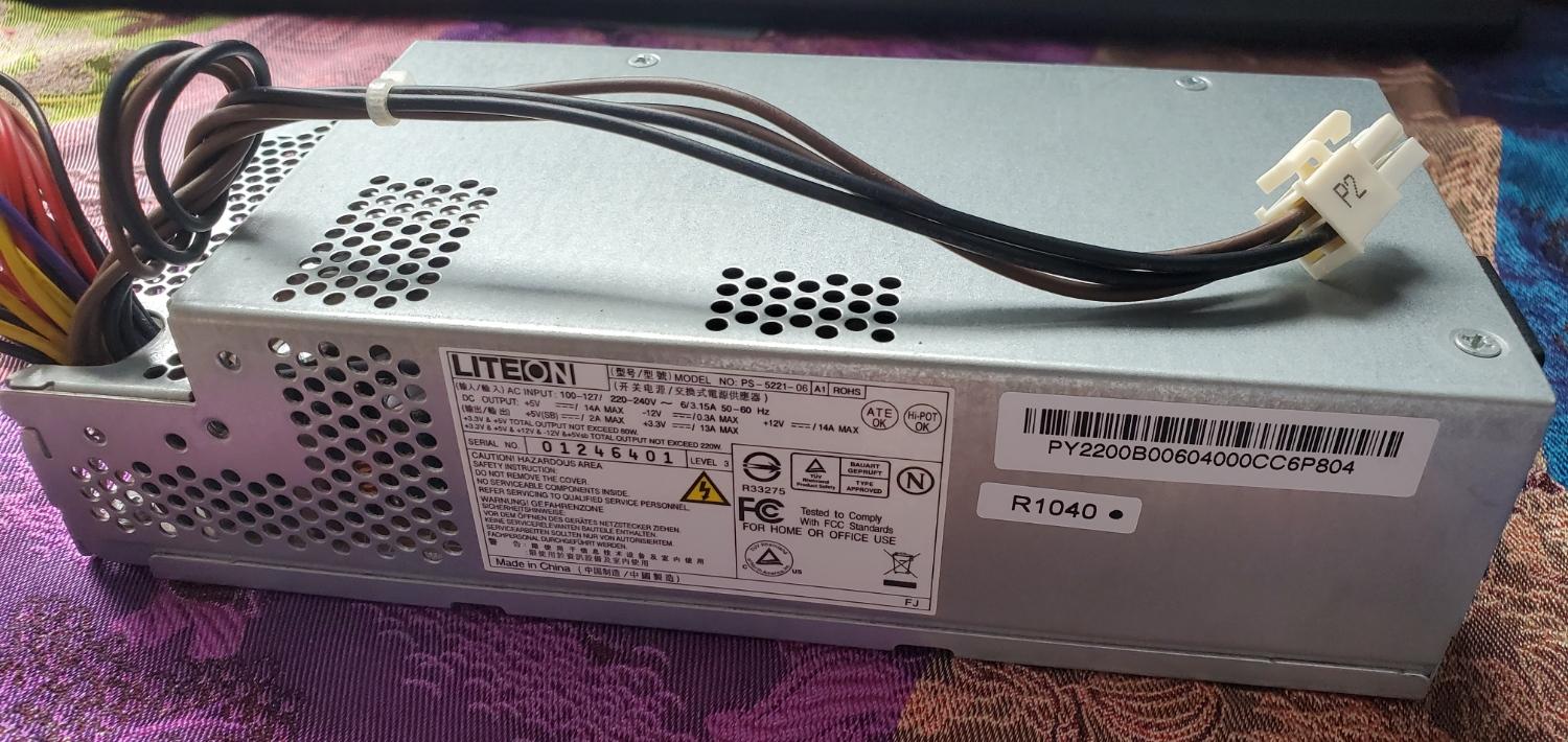 LiteOn ps-5221-06 220W SFF Power Supply