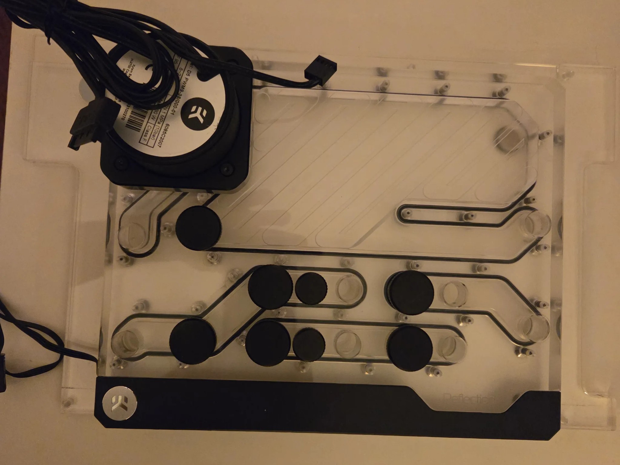 Lian Li 011 Mini Black w/ EK Distro Plate and Extras