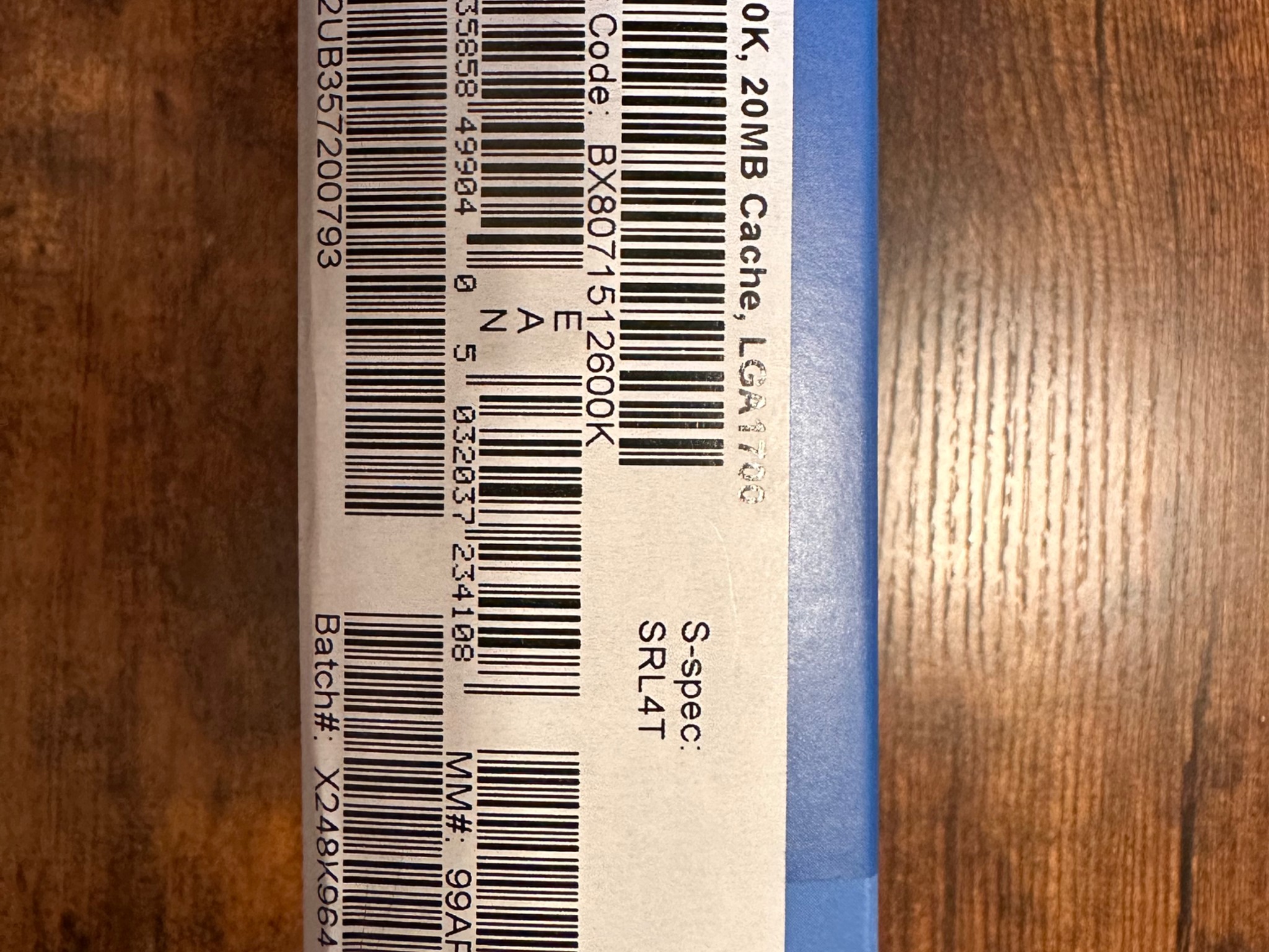Intel Core i5-12600K CPU