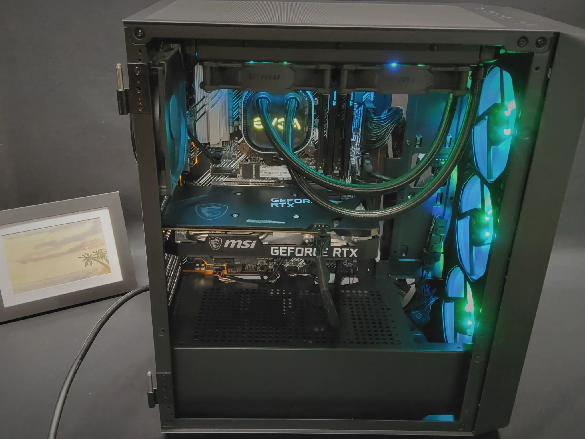 Intel i9 10900k Liquid Cooled - MSI RTX 3060