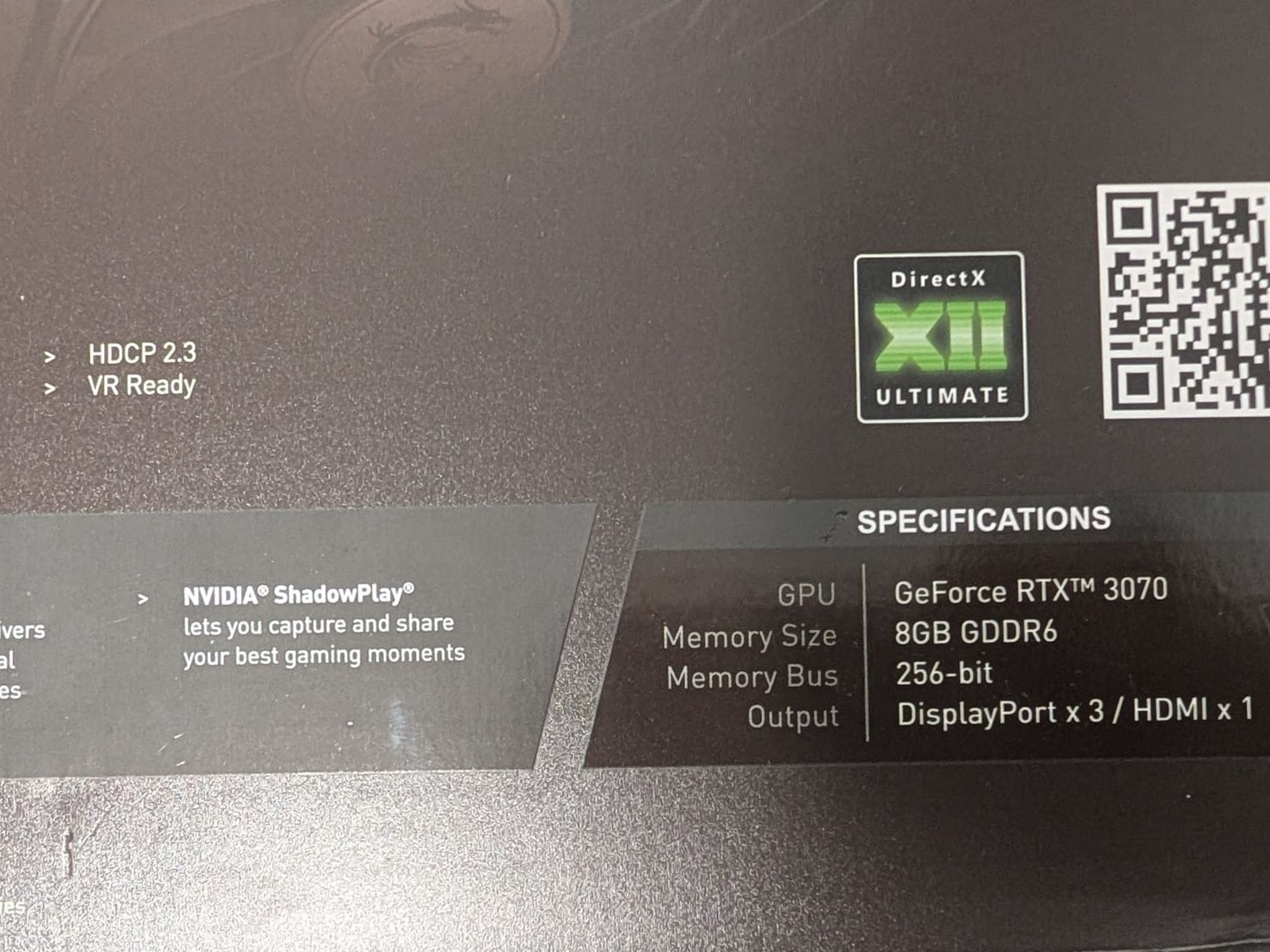 Clean and well-maintained - MSI Gaming Trio GeForce RTX 3070 8GB (in original packaging)