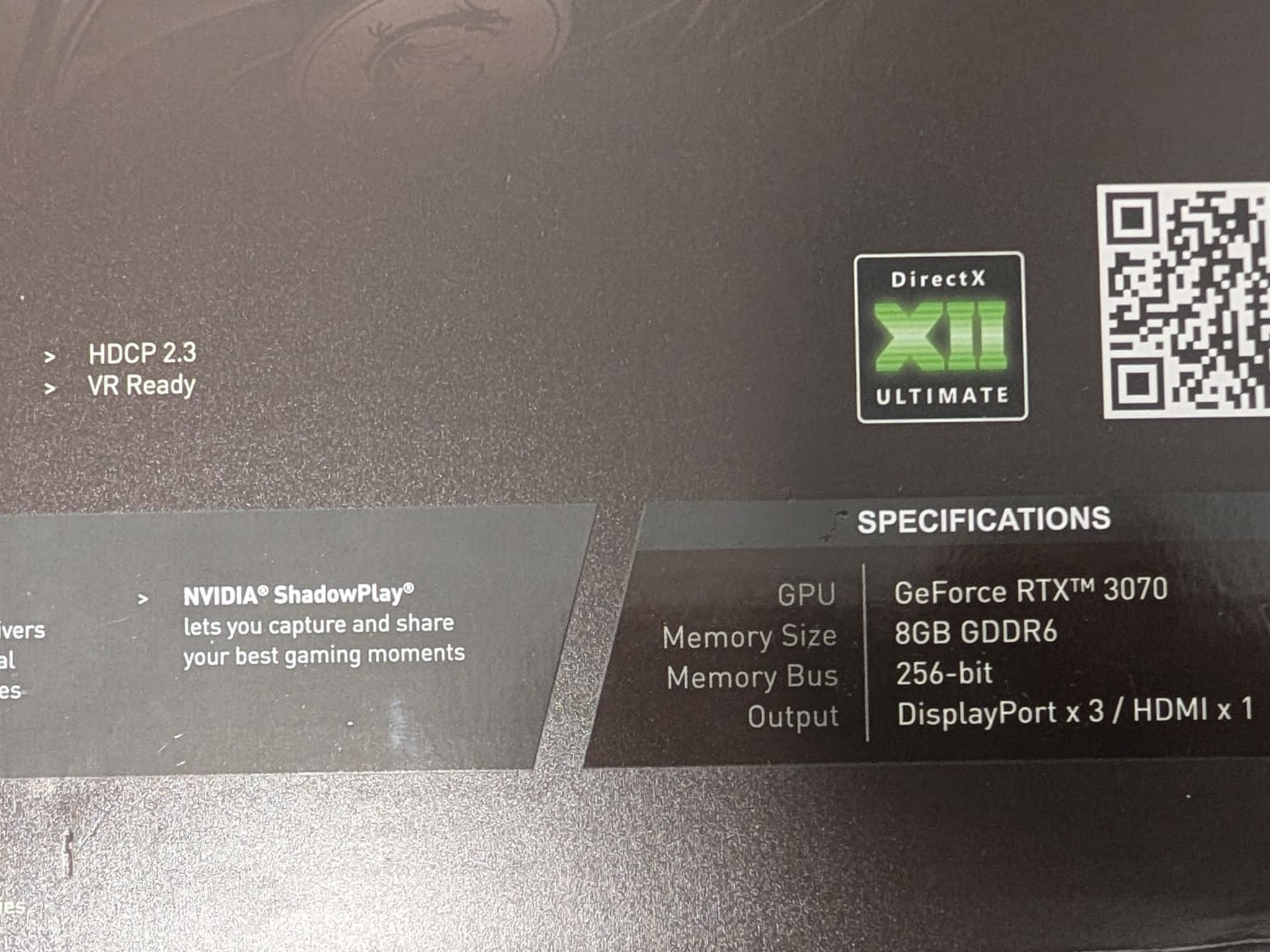 Clean and well-maintained - MSI Gaming Trio GeForce RTX 3070 8GB (in original packaging)