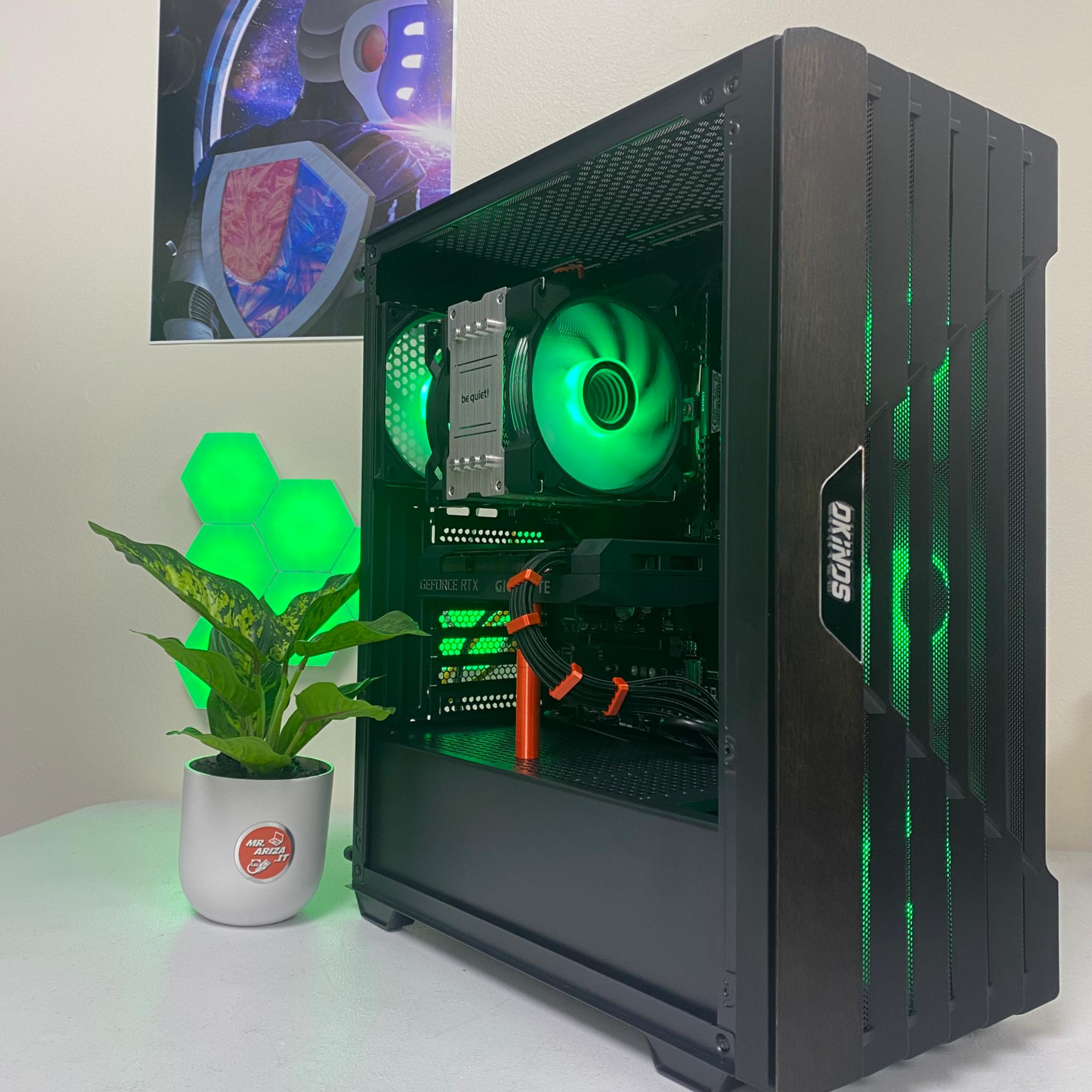 🌈 "Oak Forge RGB" Gaming PC – Style, Silence, and RTX 3060 Power! 🎮🌳