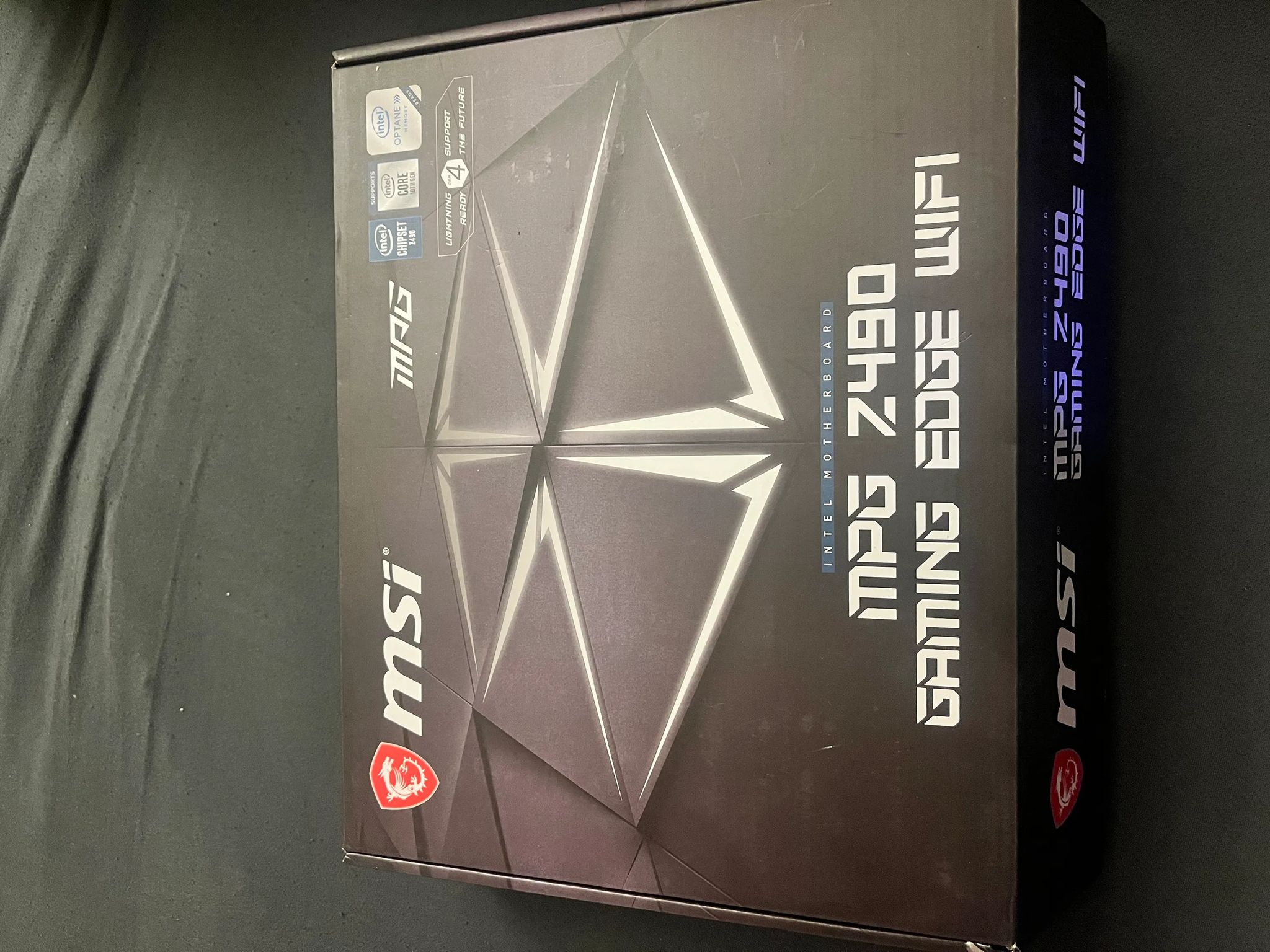MSI MPG Z490 GAMING EDGE WIFI ATX Gaming Motherboard, LGA 1200 Socket, DDR4, CF, Dual M.2 Slots