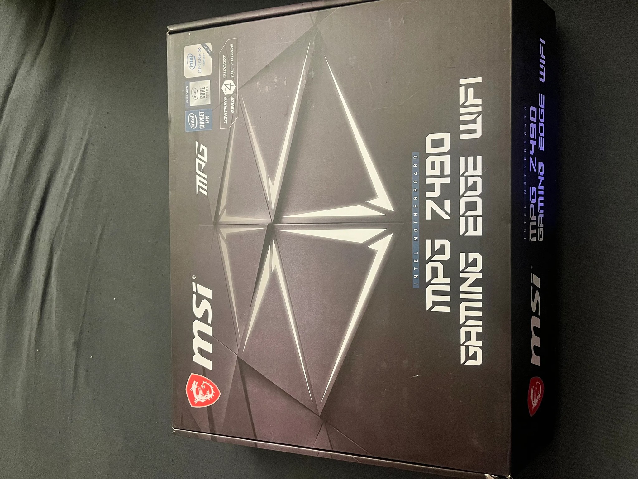 MSI MPG Z490 GAMING EDGE WIFI ATX Gaming Motherboard, LGA 1200 Socket, DDR4, CF, Dual M.2 Slots