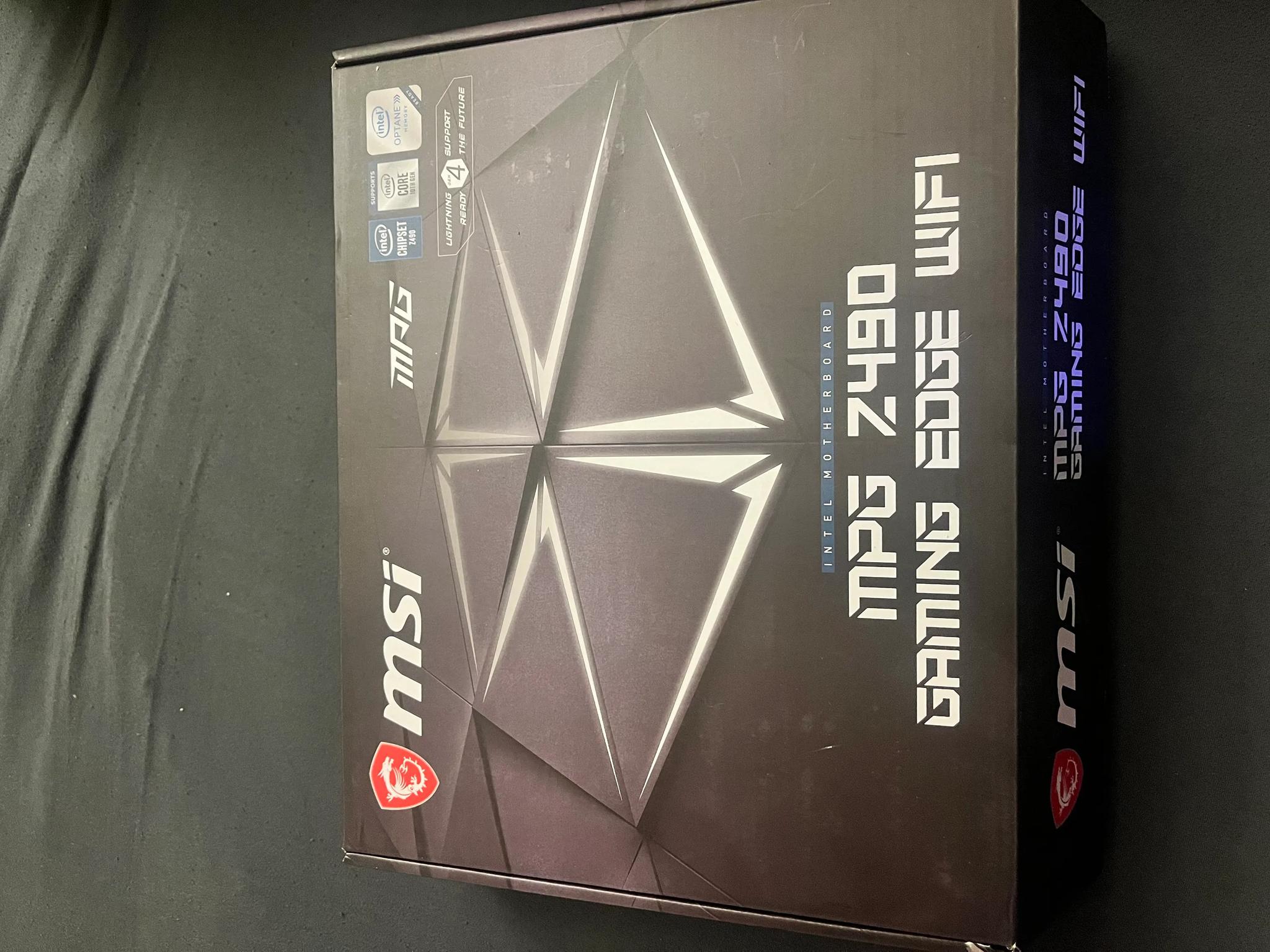 MSI MPG Z490 GAMING EDGE WIFI ATX Gaming Motherboard, LGA 1200 Socket, DDR4, CF, Dual M.2 Slots